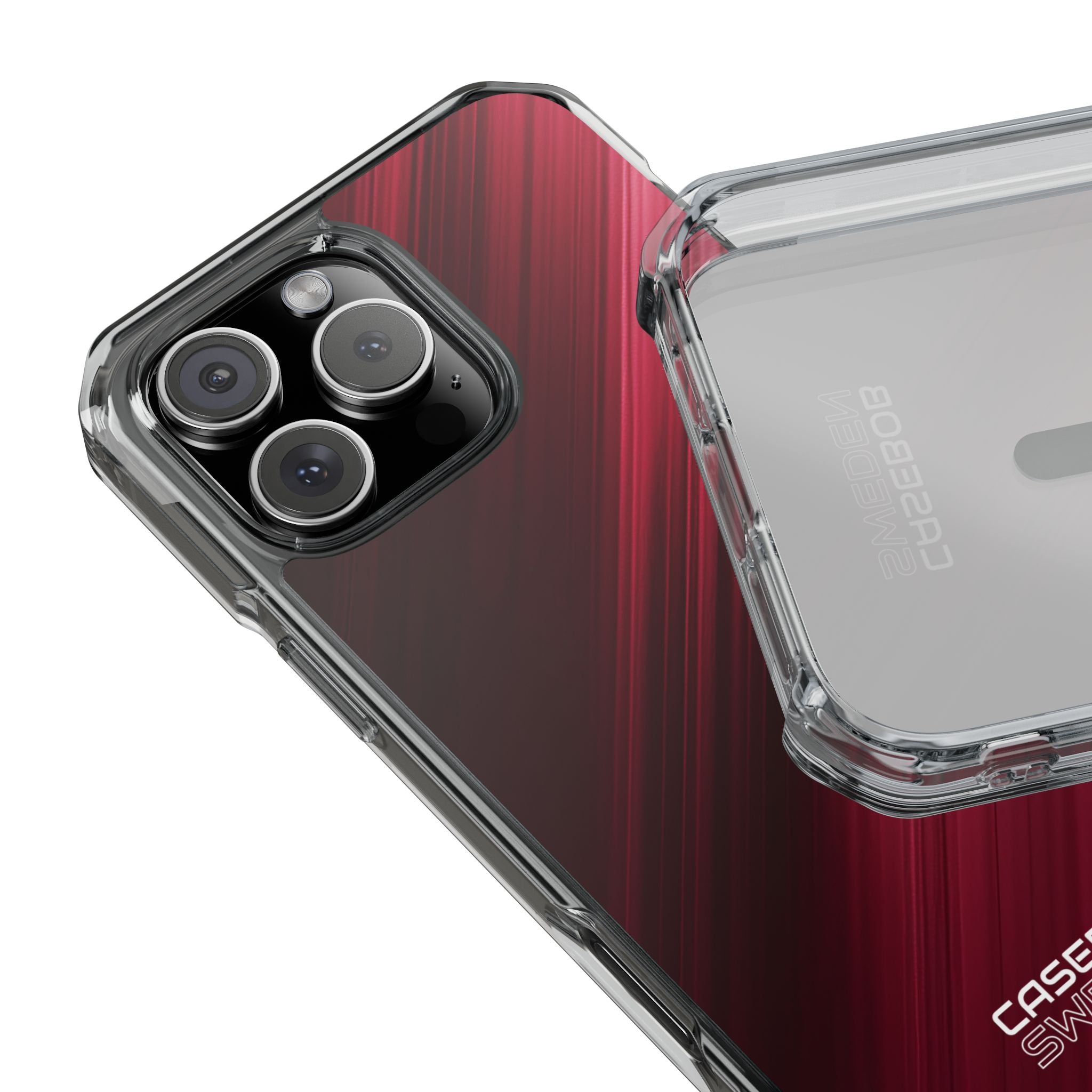 Crimson Drift Motion iPhone 16 - Impact Clear+