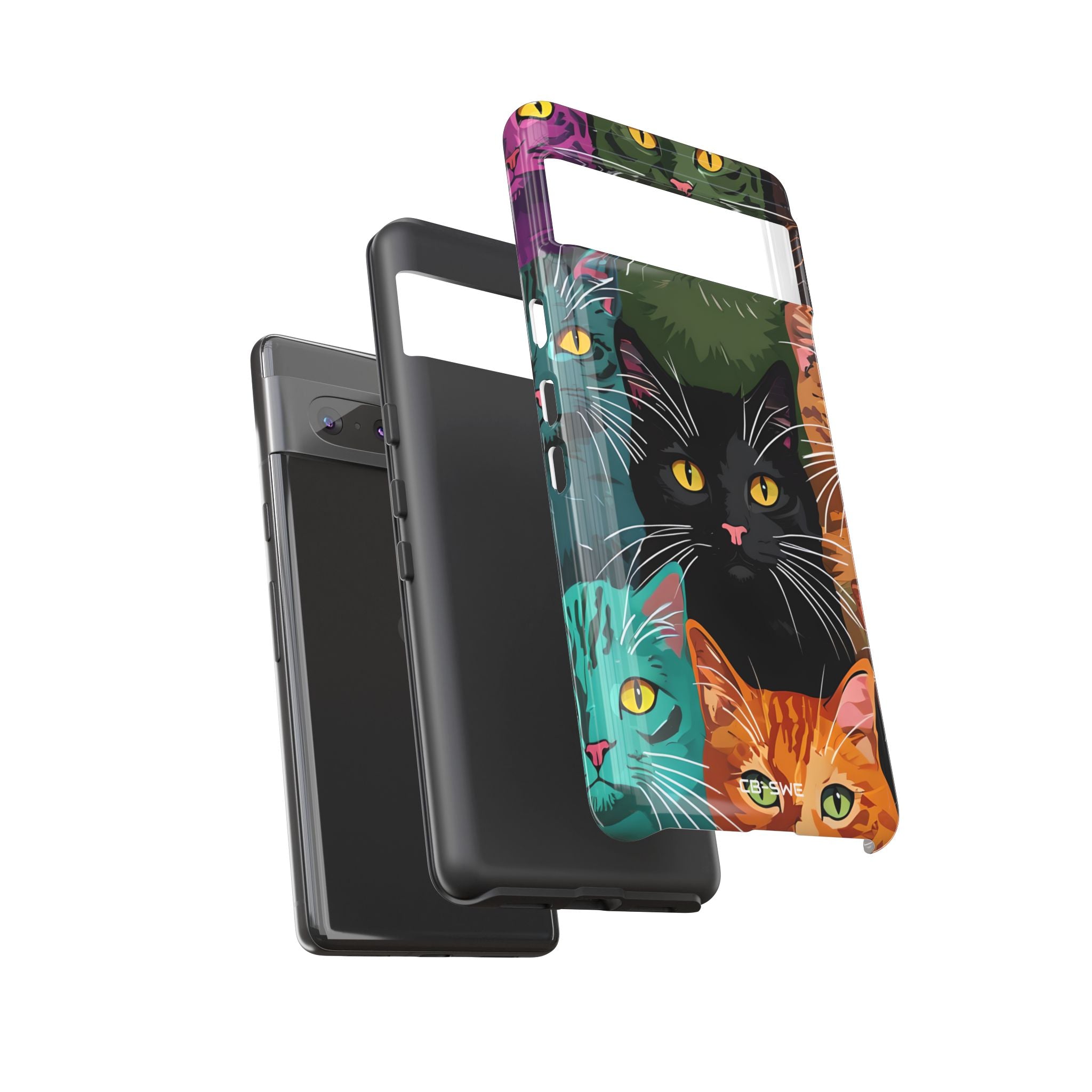 Colorful Cat Charisma - Google Pixel Case