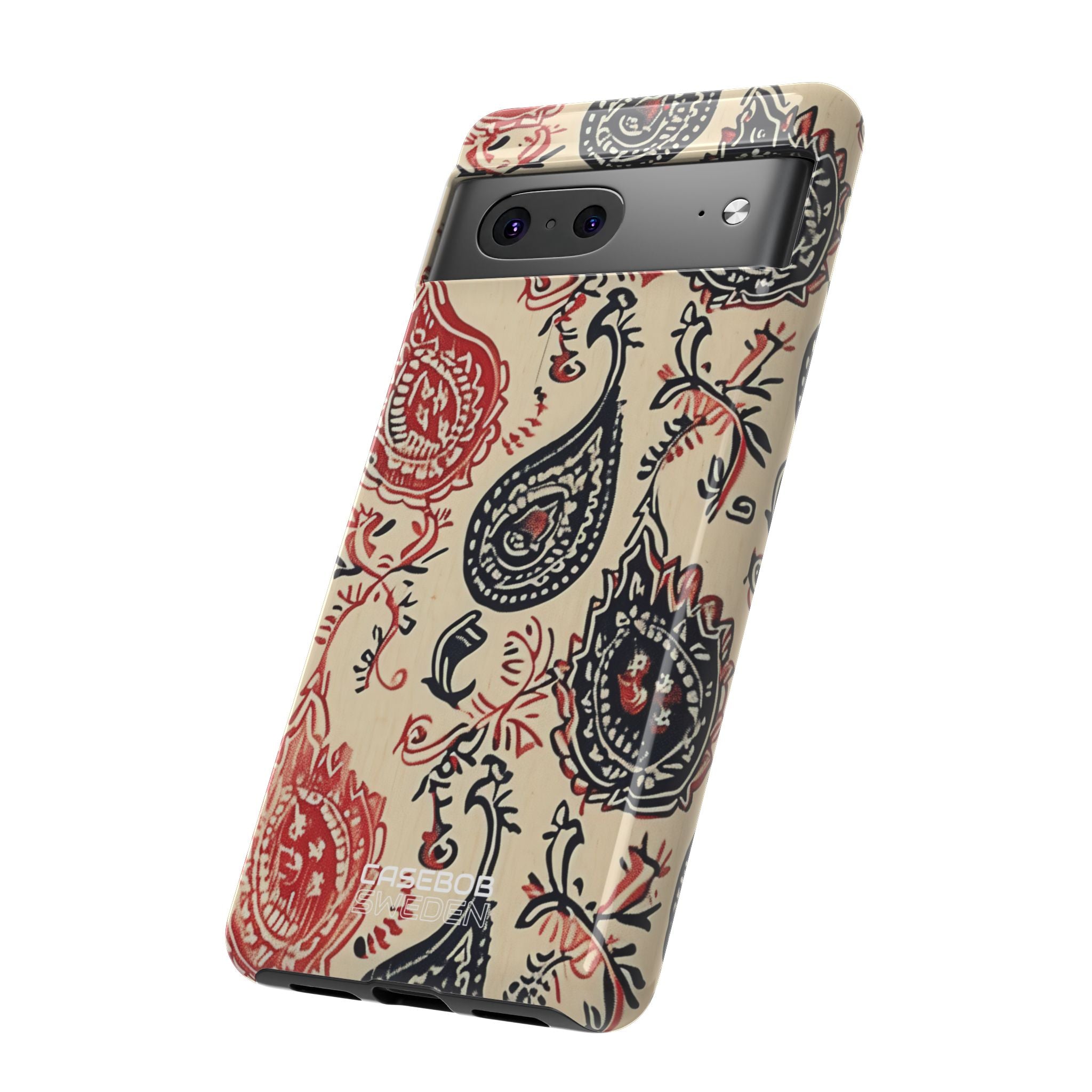 Navy Paisley Swirl Google Pixel 7 - Tough