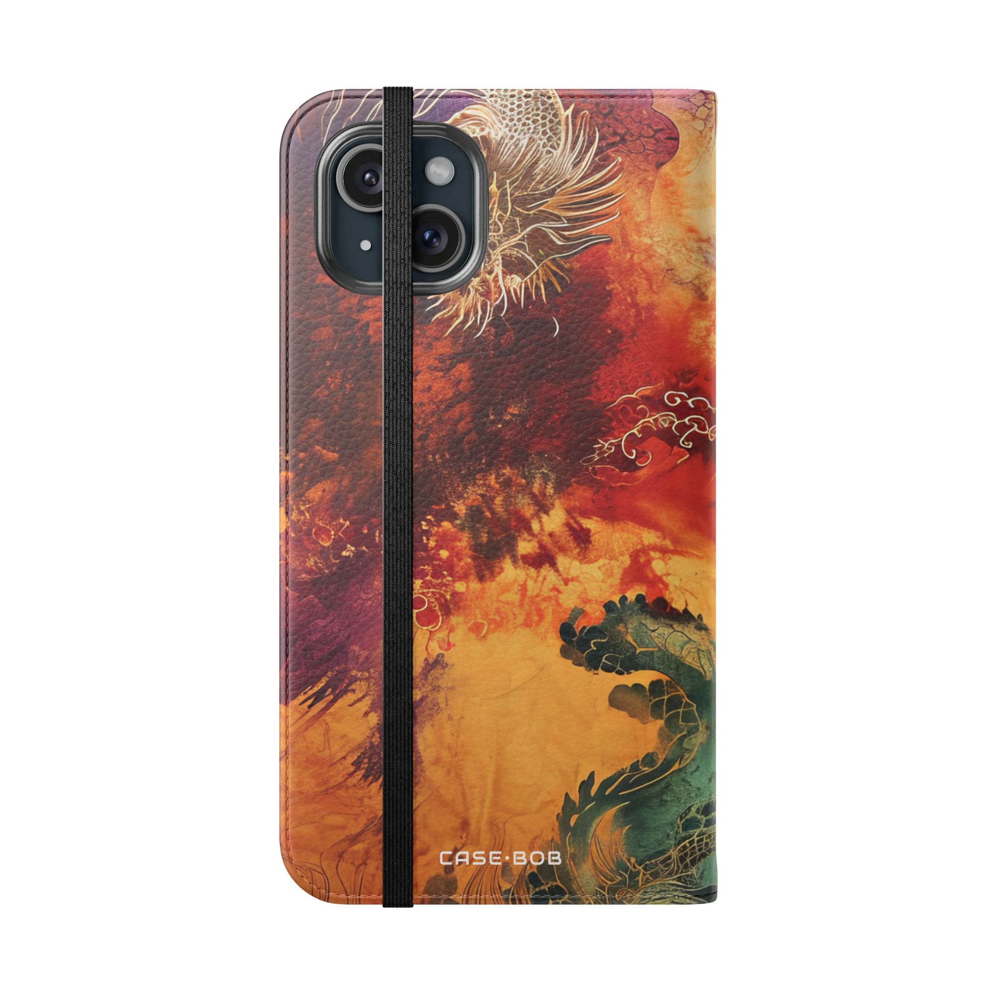 Golden Dragons Blaze - iPhone 15 Plus Case - Wallet