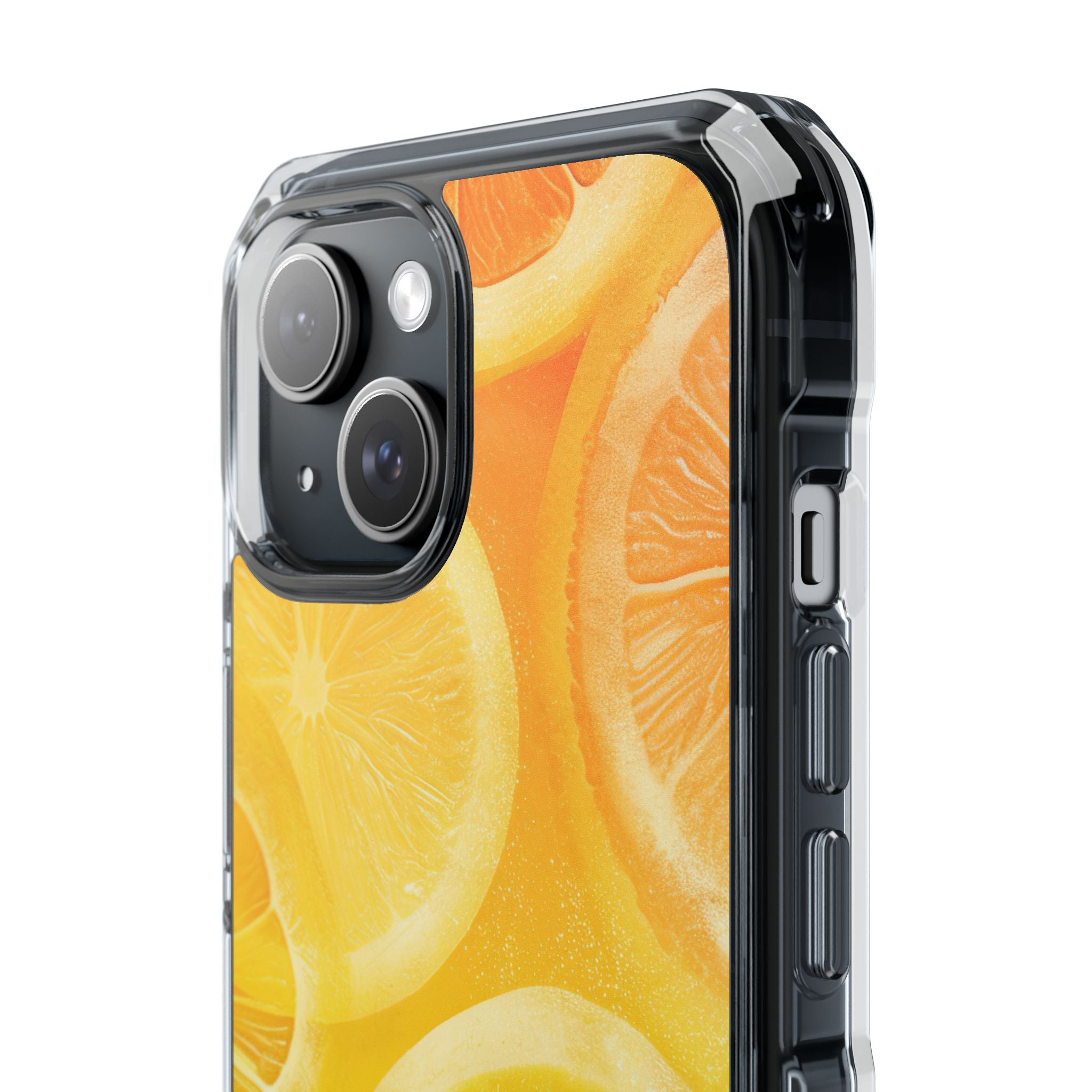 Citrus Splash Burst iPhone 15 - Impact Clear+