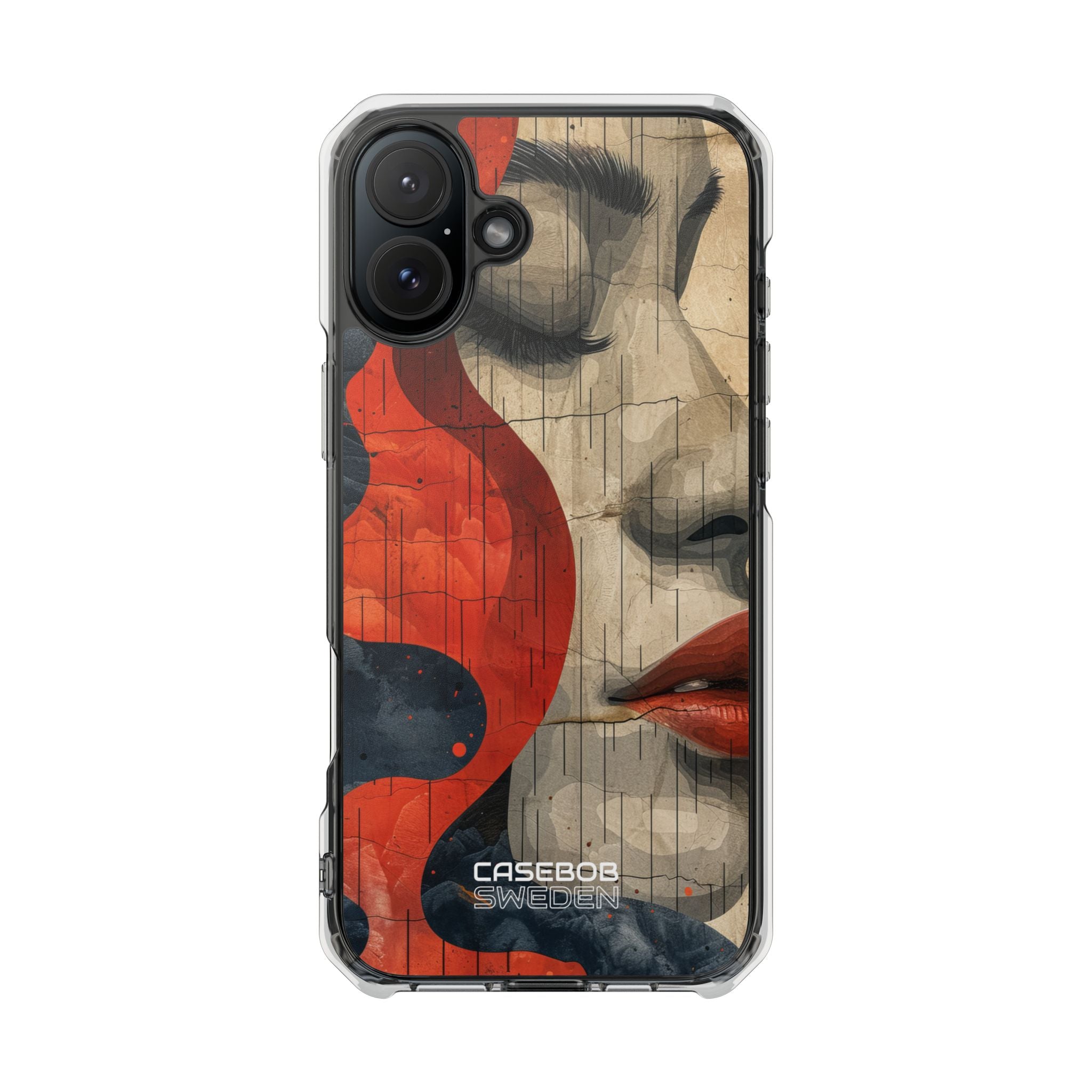 Crimson Flow Profile iPhone 16 - Impact Clear+