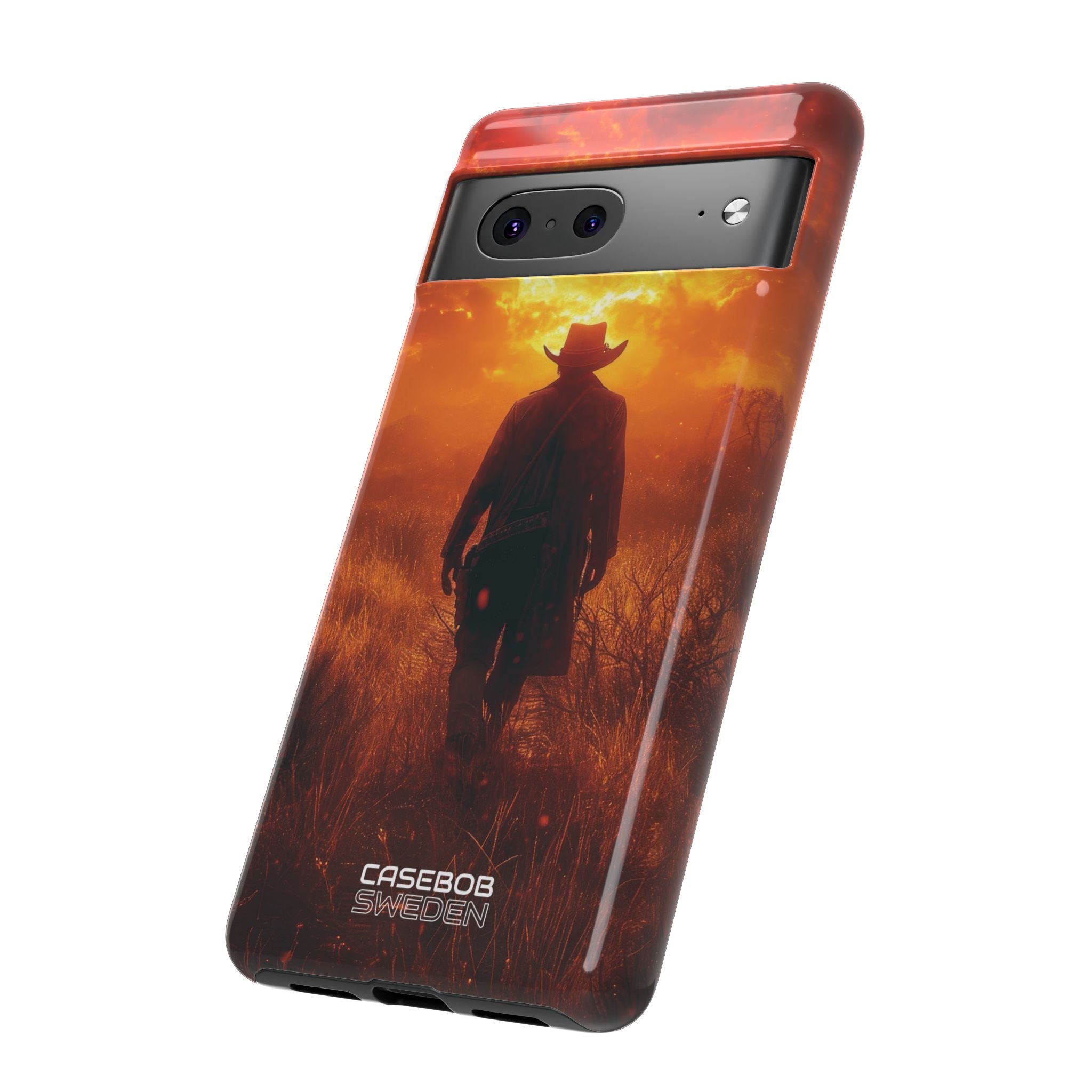 Cowboy al tramonto infuocato Google Pixel 7 - Tough