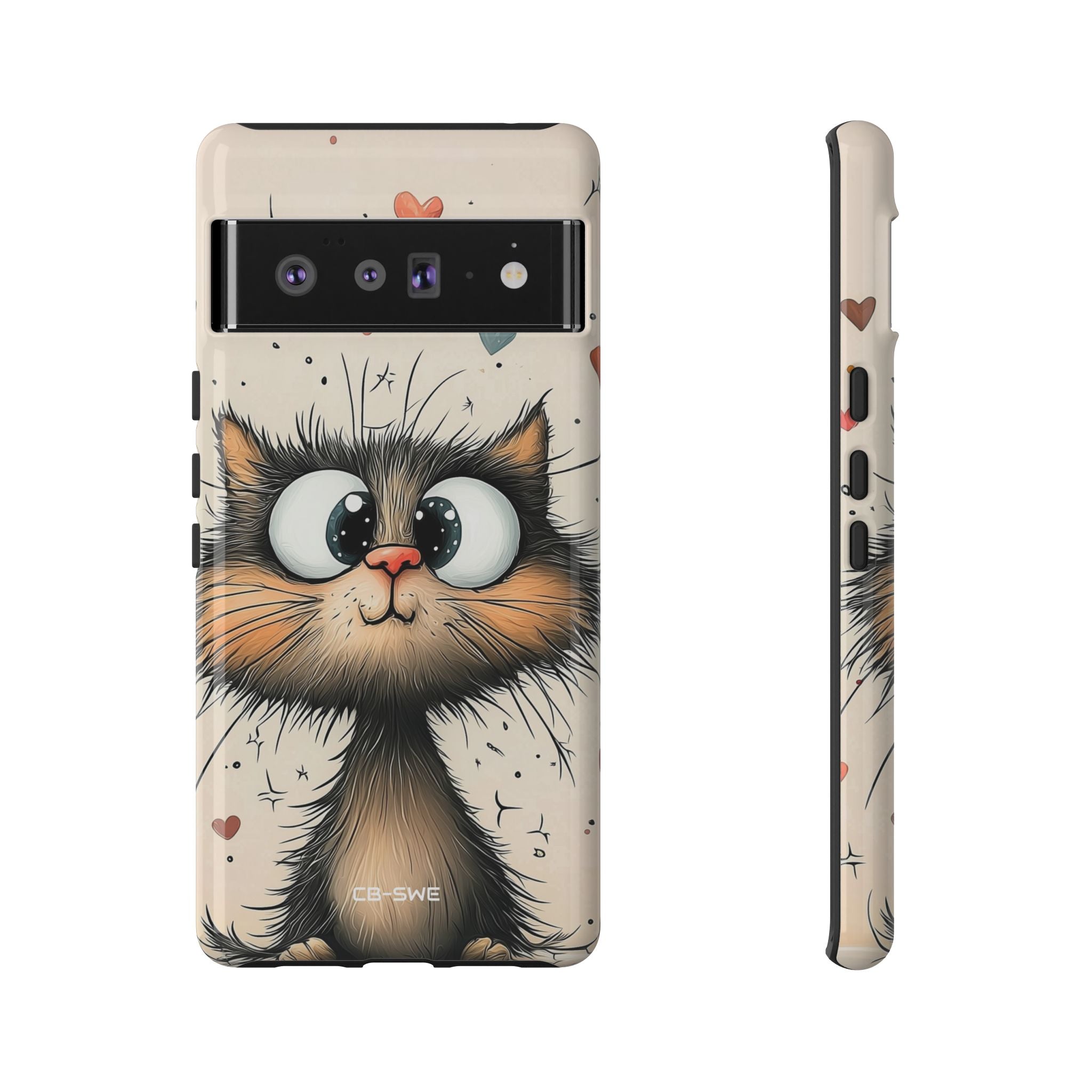 Whimsical Cat Smiles - Google Pixel Case