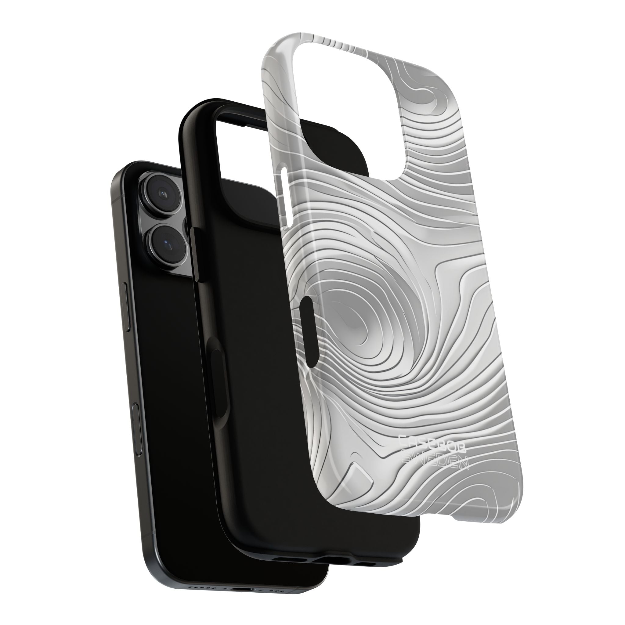 Linee Fluide Monocromatiche iPhone 16 - Tough