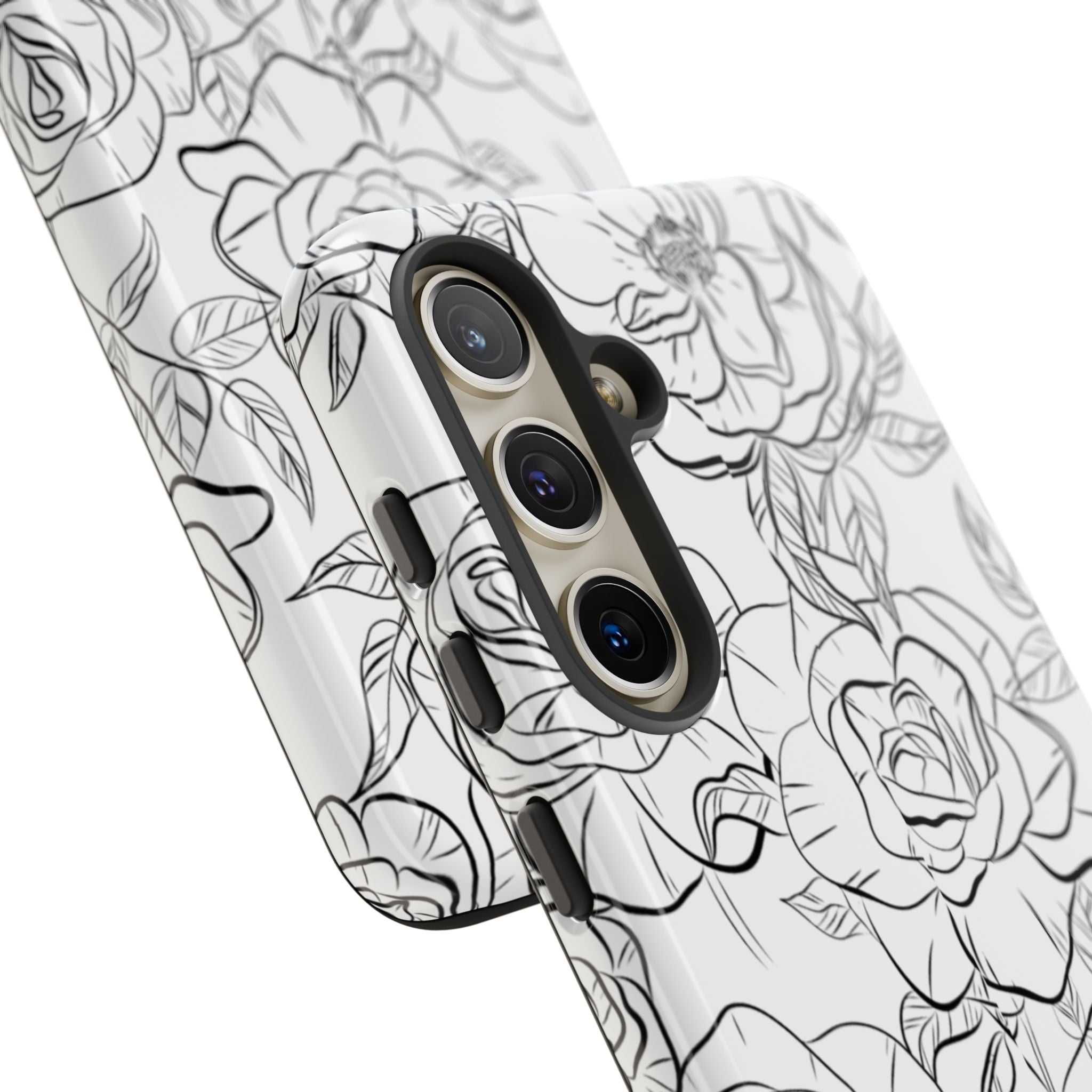 Intricate Rose Sketches - Samsung Case
