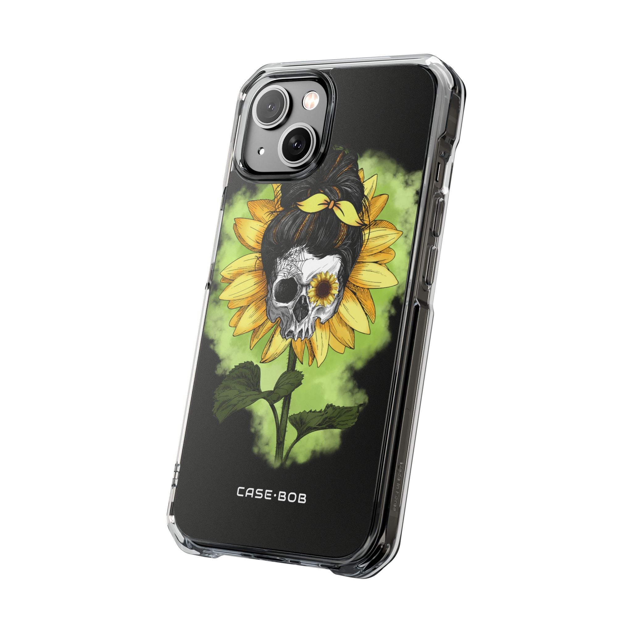 Sunflower Skull iPhone 14 Case - Impact