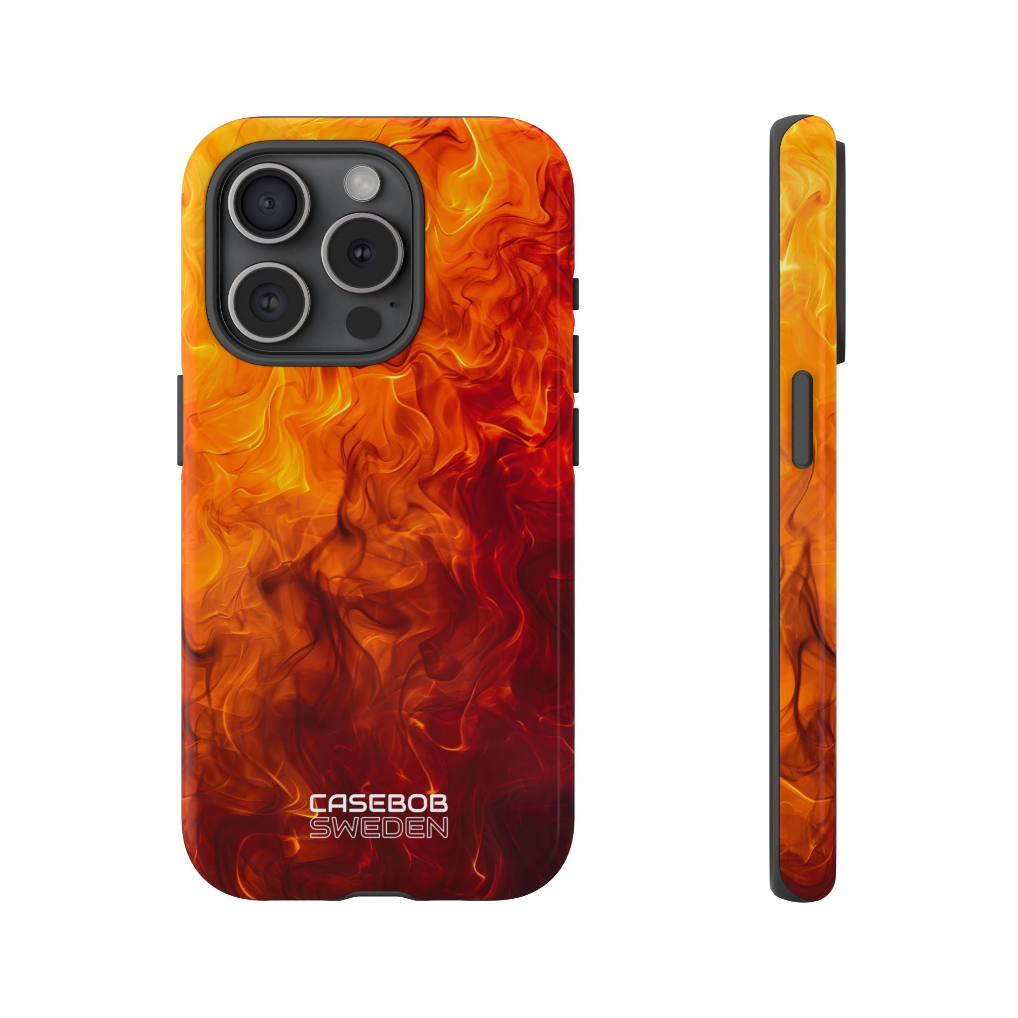Flaming Energy Swirl iPhone 15 - Tough
