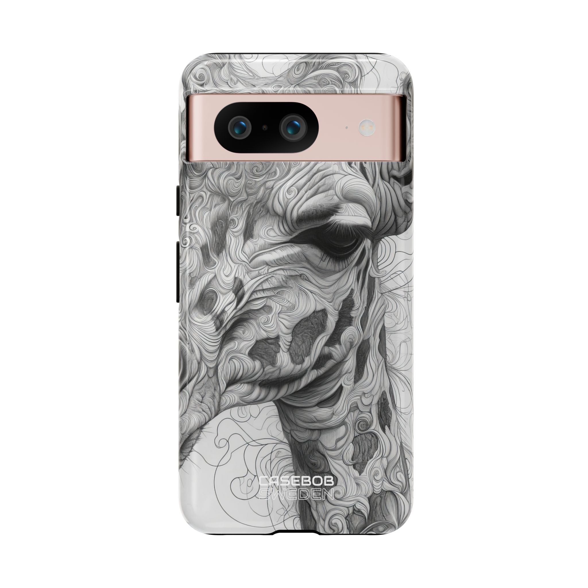 Swirling Giraffe Art Google Pixel 8 - Tough