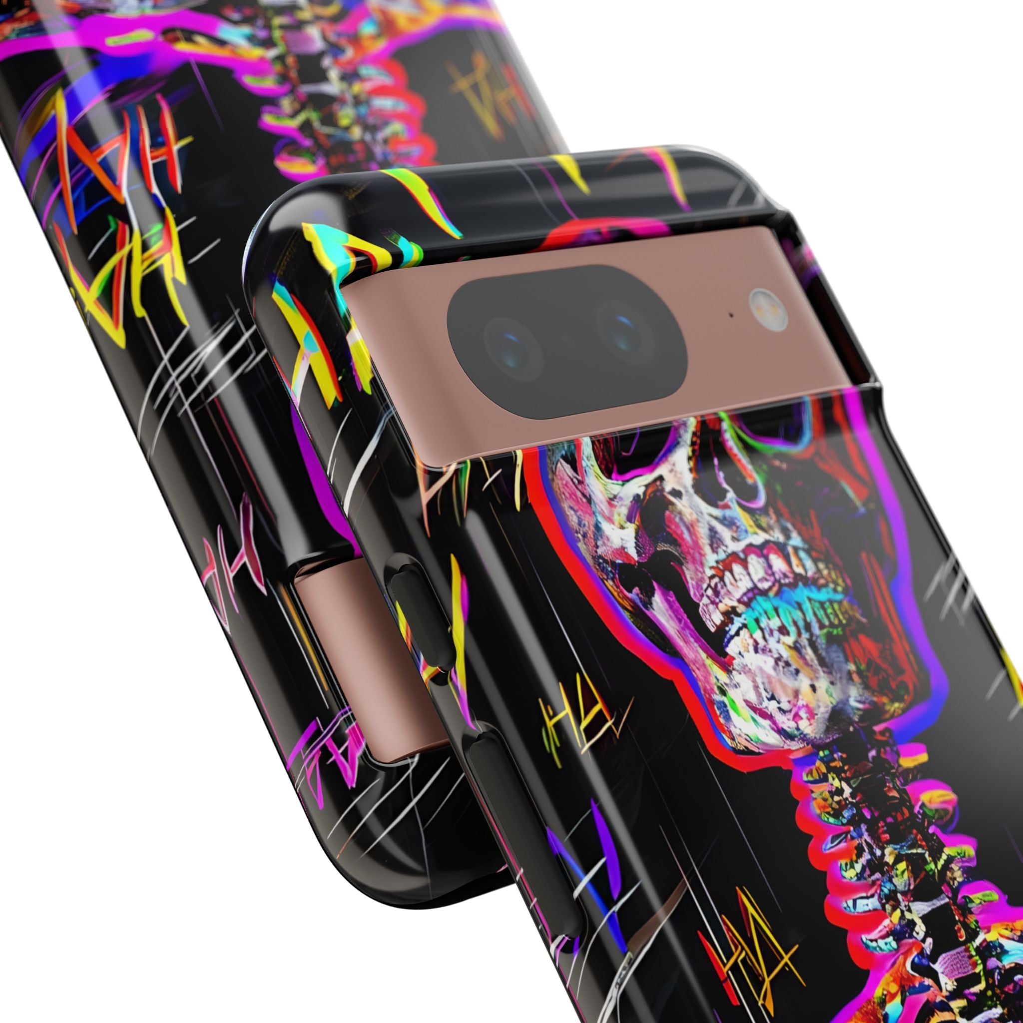 Neon Skeleton Chaos - Google Pixel Case