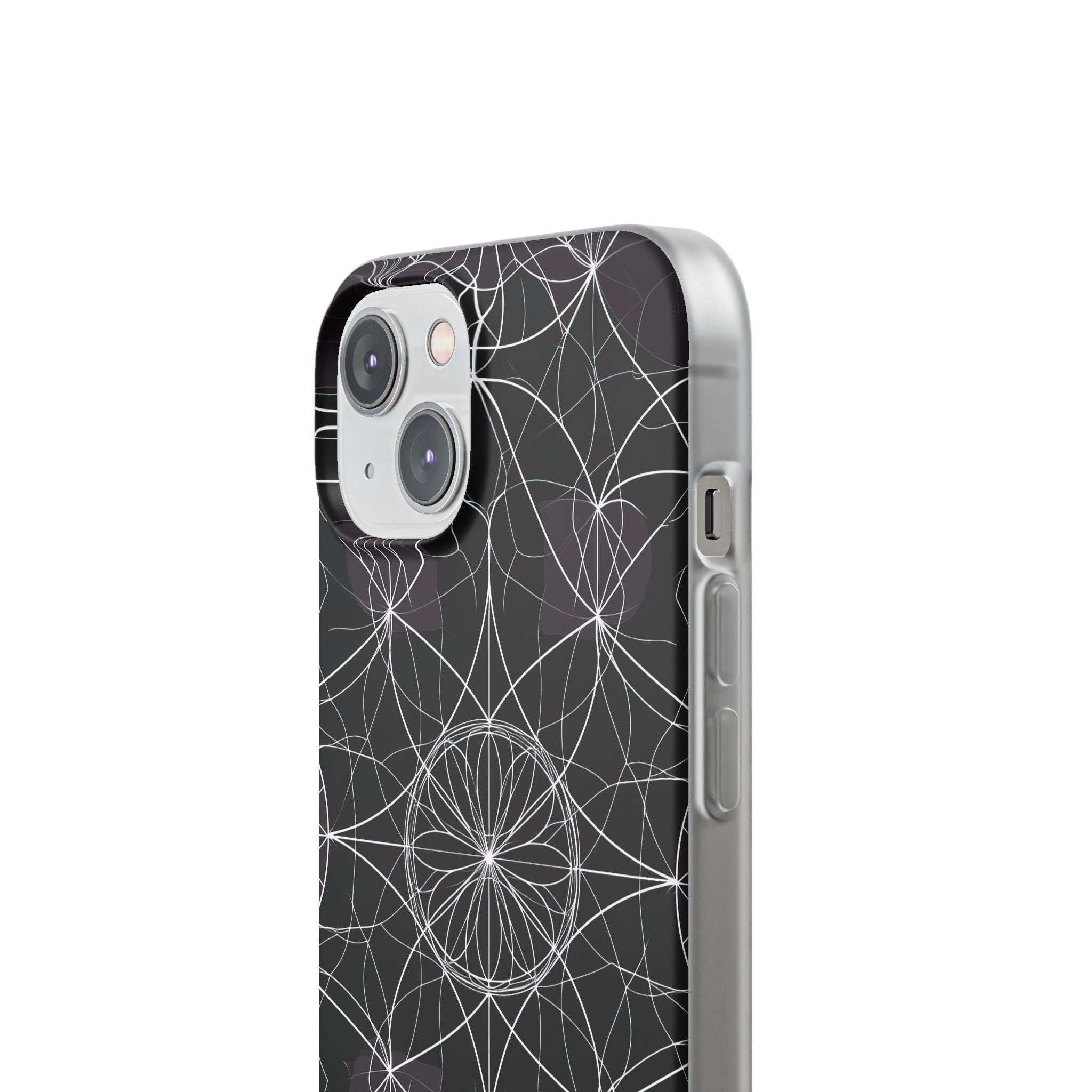 Radiant Petal Orbit iPhone 14 Case - Soft