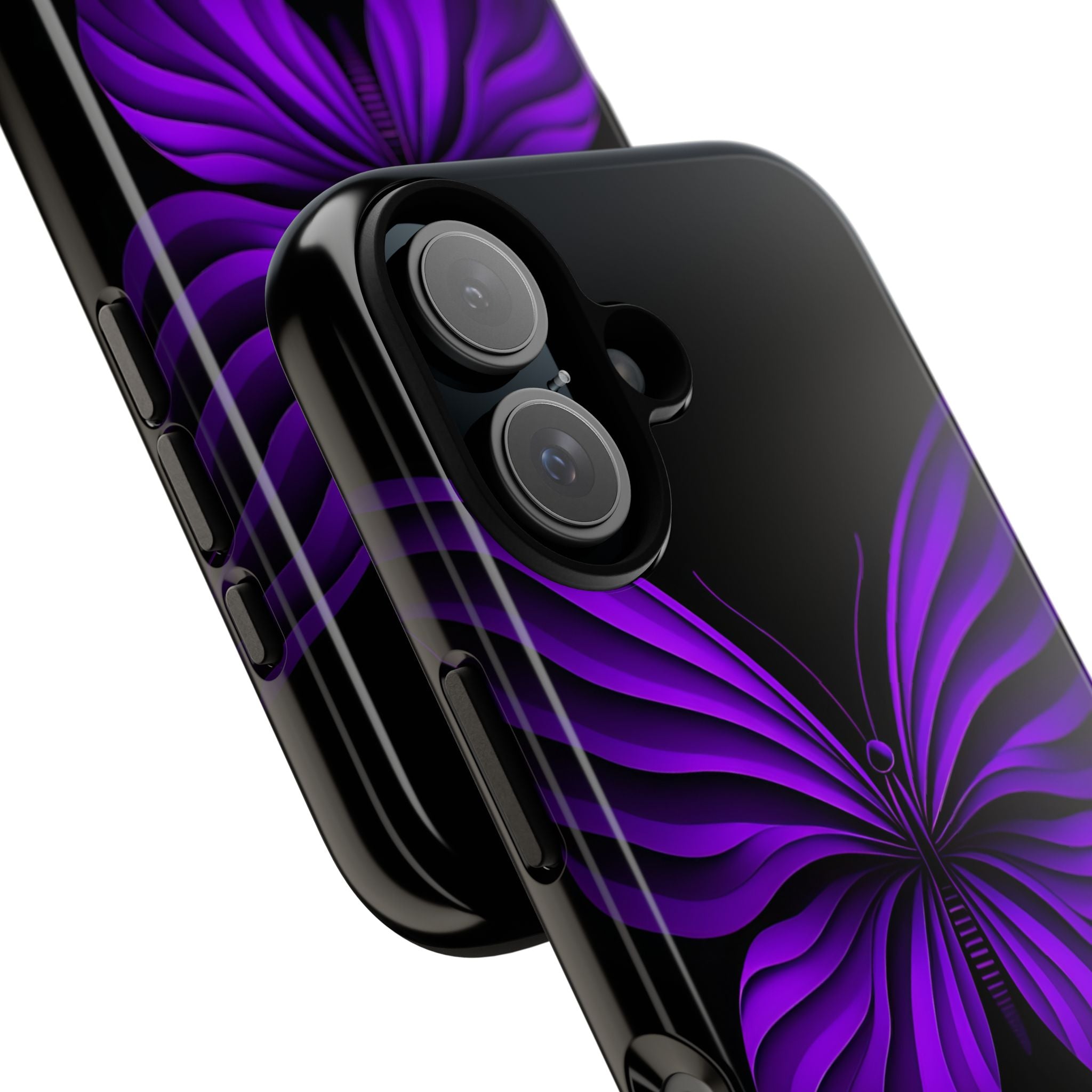 Violet Monarch iPhone 16 Plus Case - Tough