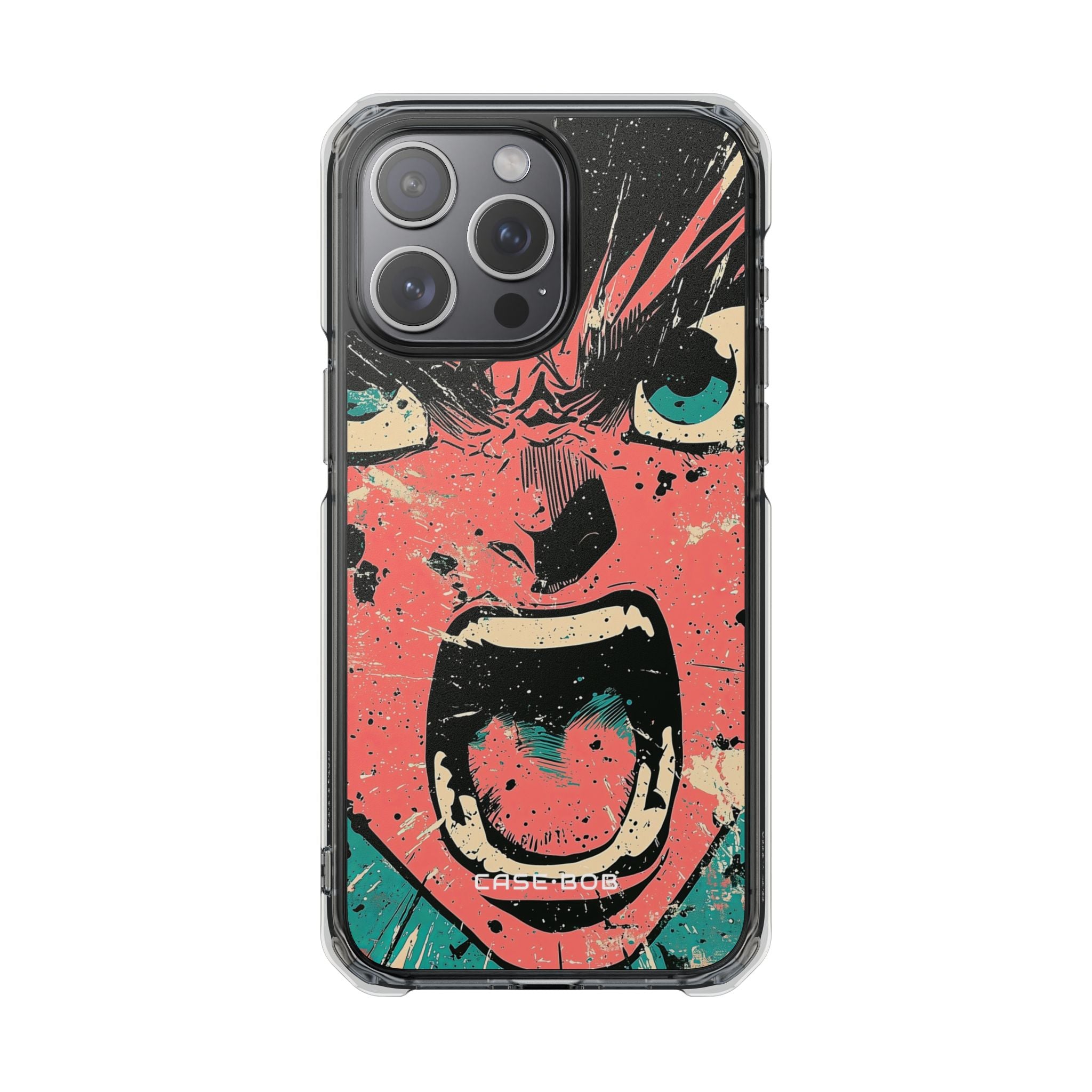 Screaming Face Pink iPhone 15 Pro Max Case - Impact