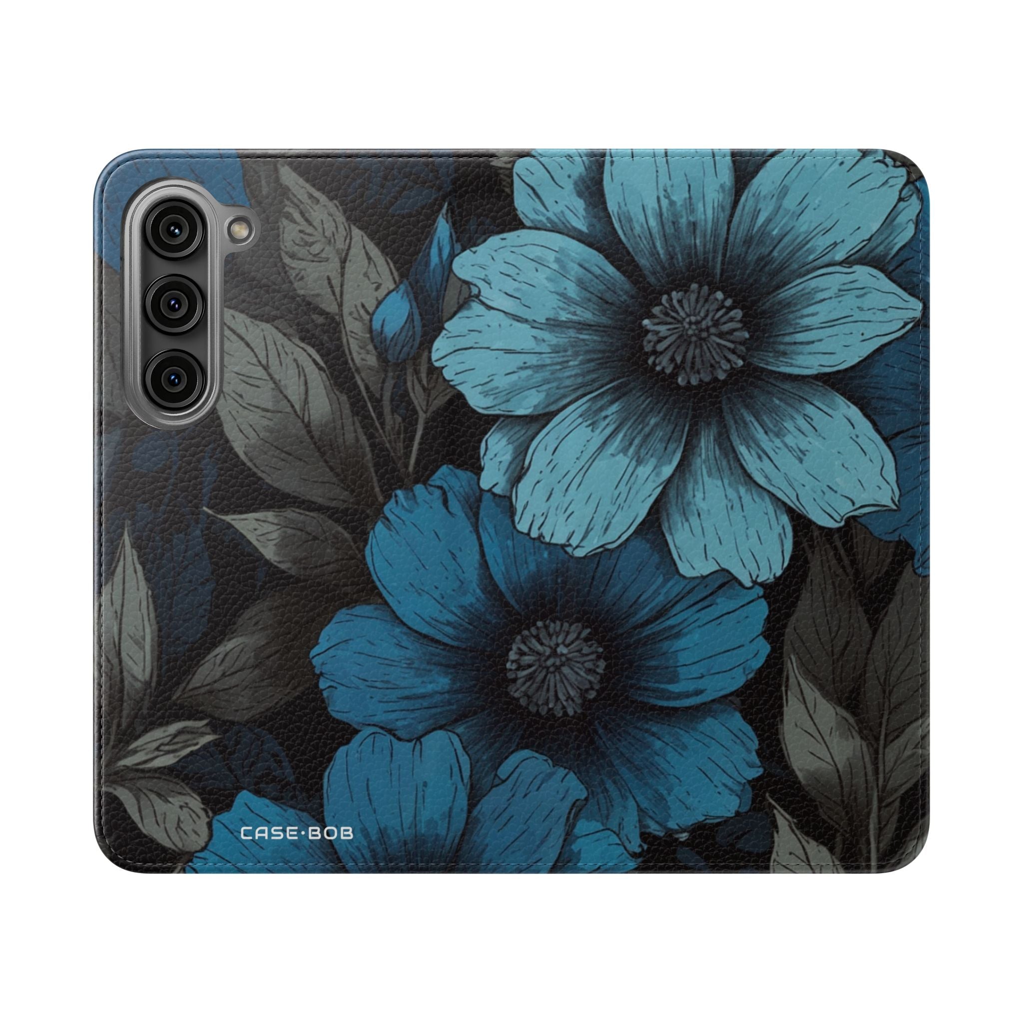 Blue Petal Bloom - Samsung S23 Case - Wallet