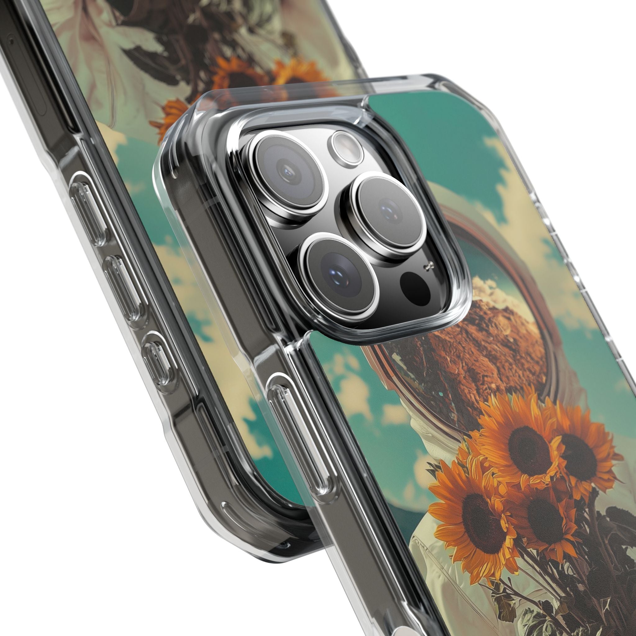 Sunflower Spacesuit Shine iPhone Case - Impact