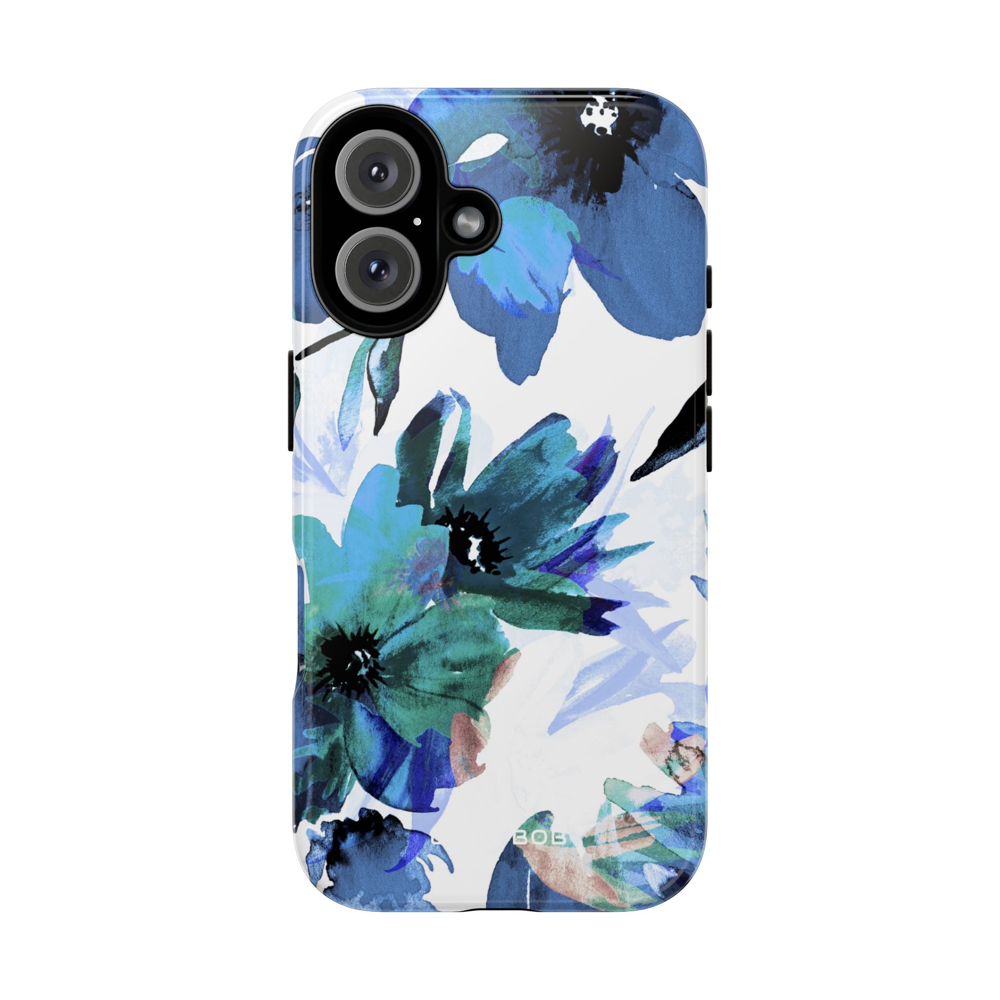Blue Blossom Radiance iPhone 16 Plus Case - Tough