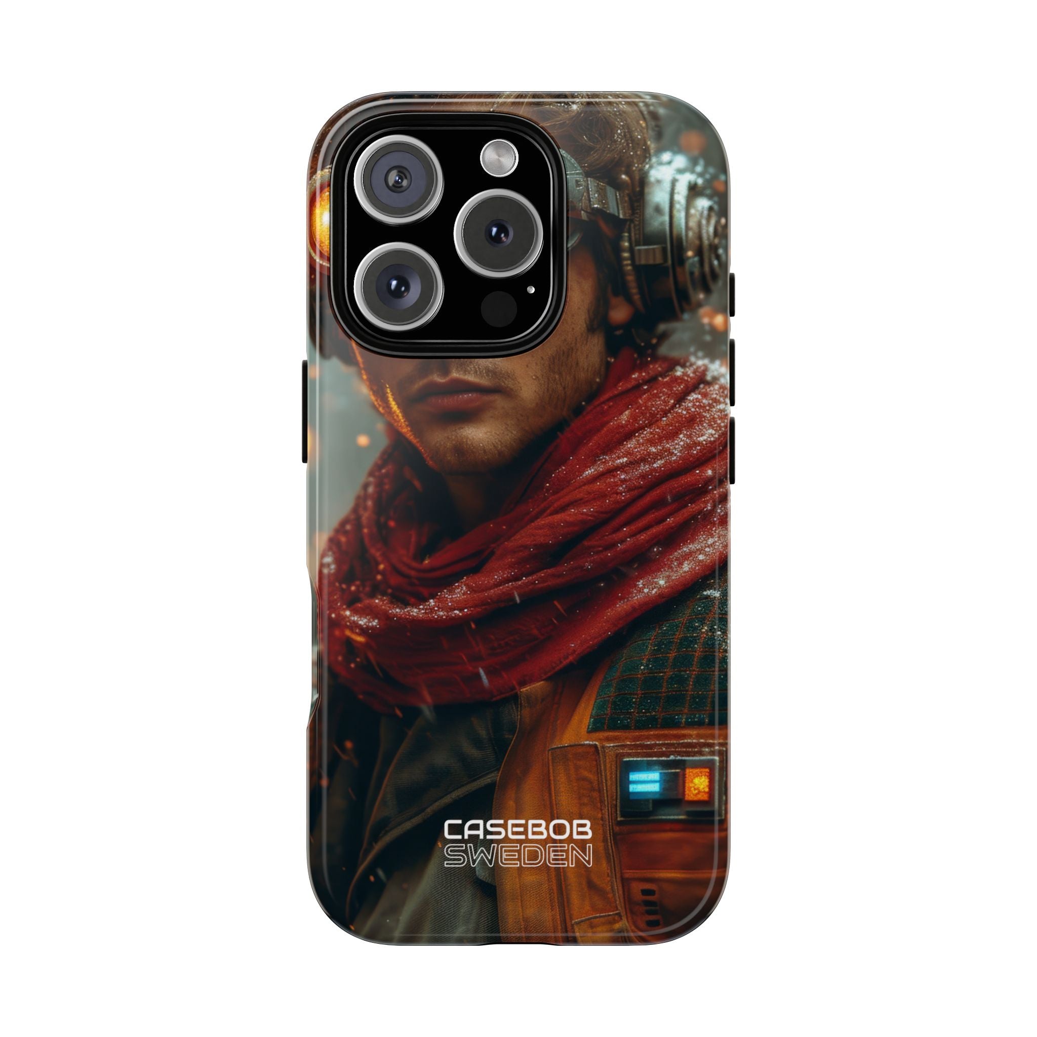Futuristic Steampunk Explorer iPhone 16 - Tough