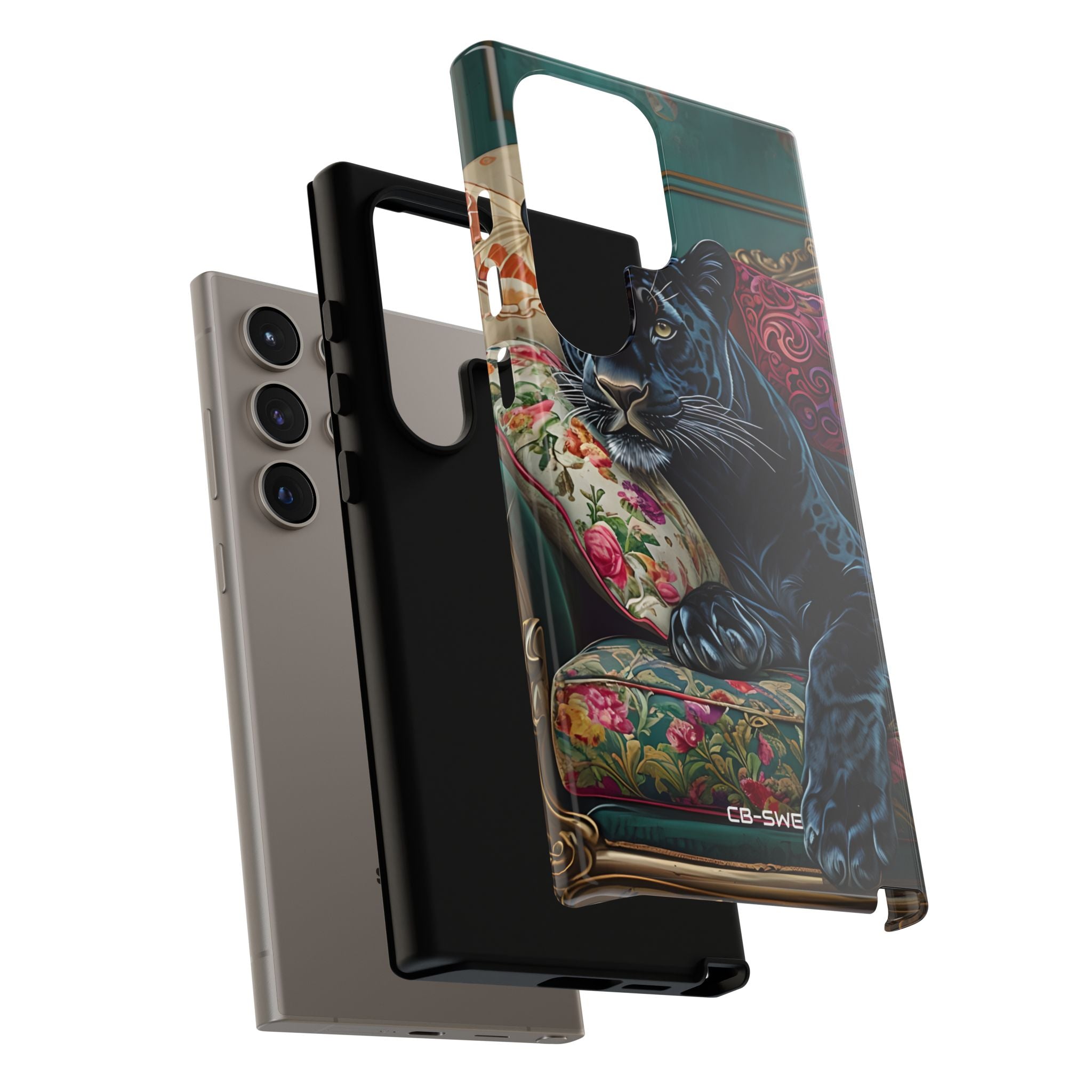 Panther on Vintage Chaise - Samsung Case