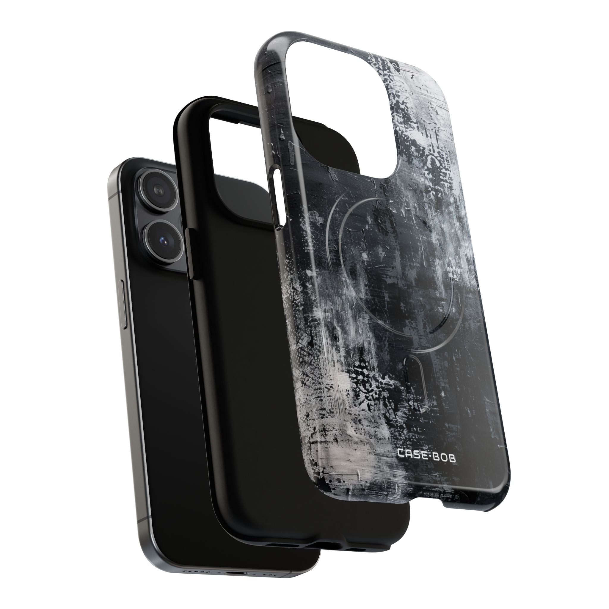 Textured Blackscape iPhone 15 Pro Case - Tough+