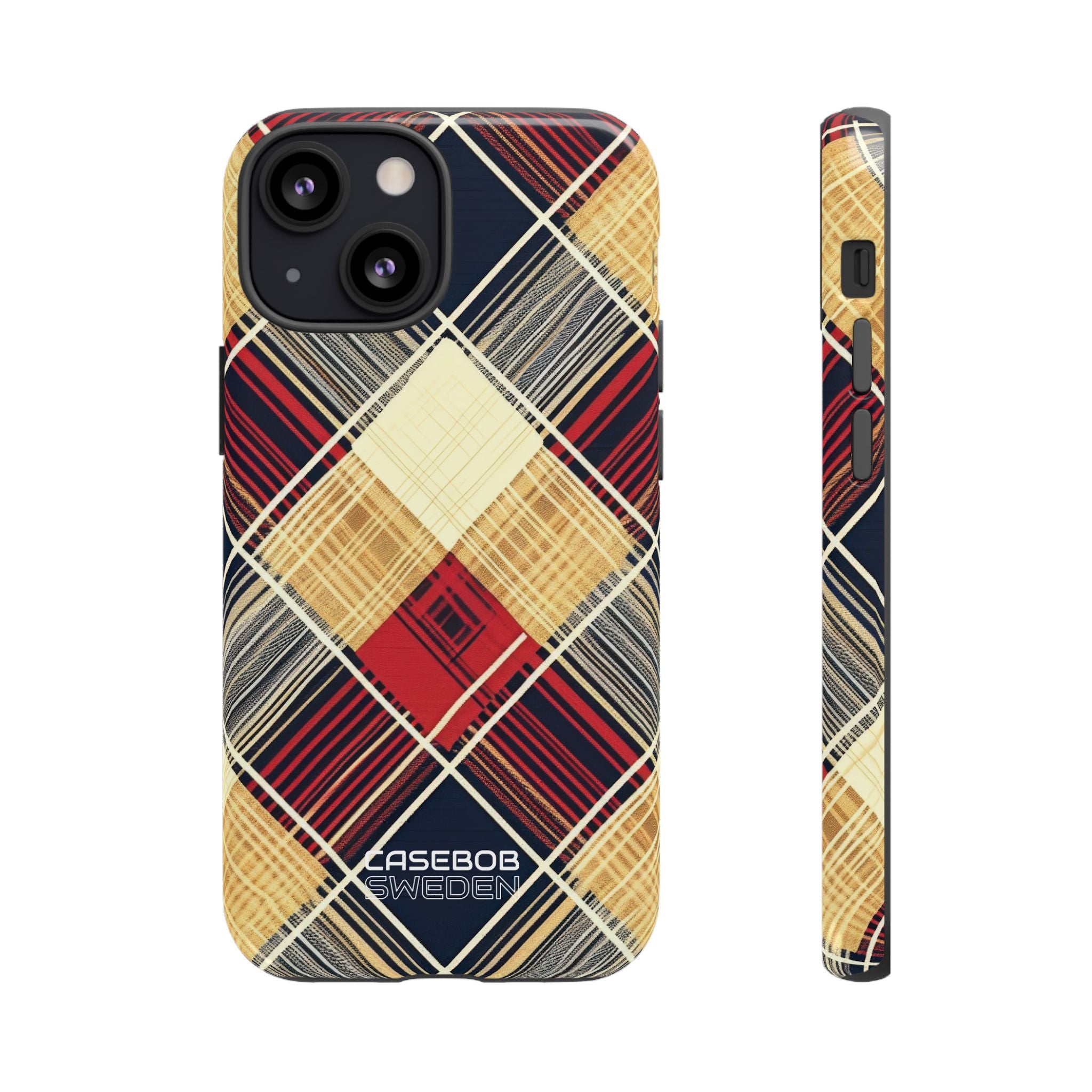 Plaid Diamond Tapestry iPhone 13 - Tough