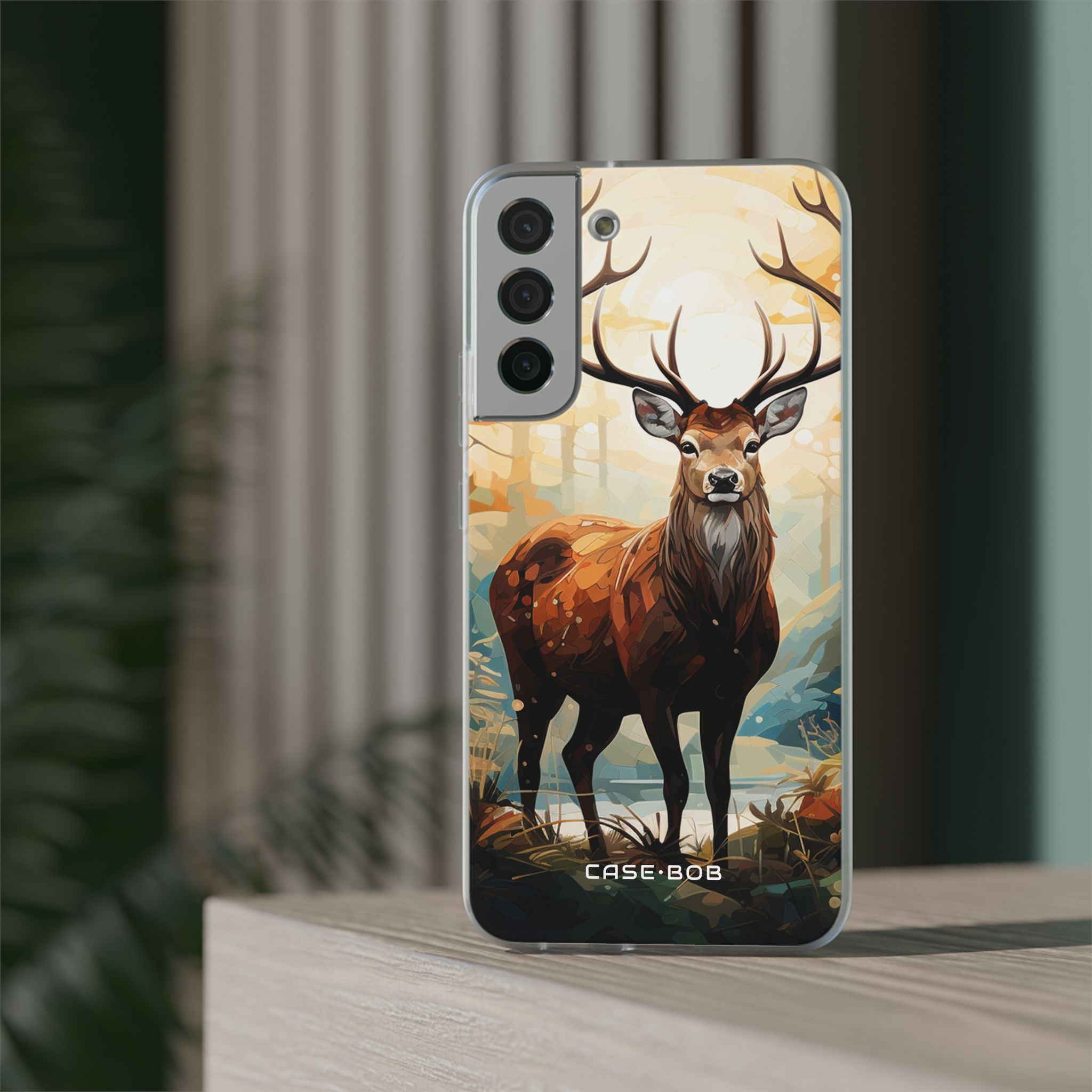 Glowing Stag Samsung S22 Plus Case - Soft