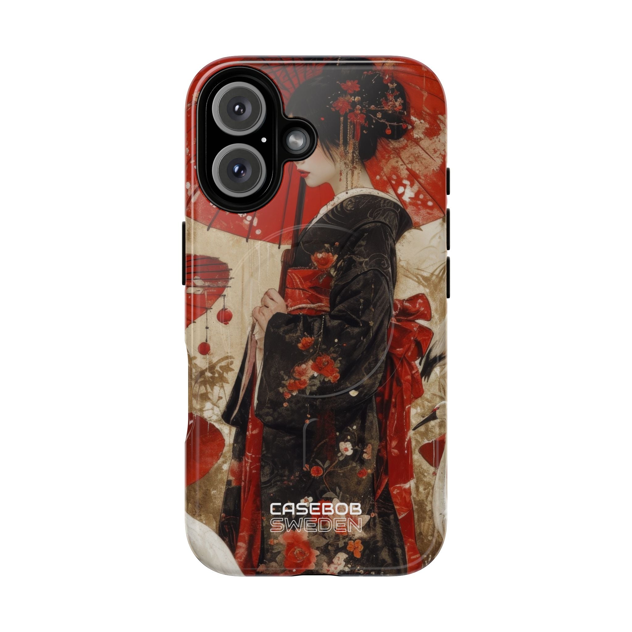Scarlet Crane Dreams iPhone 16 - Tough+