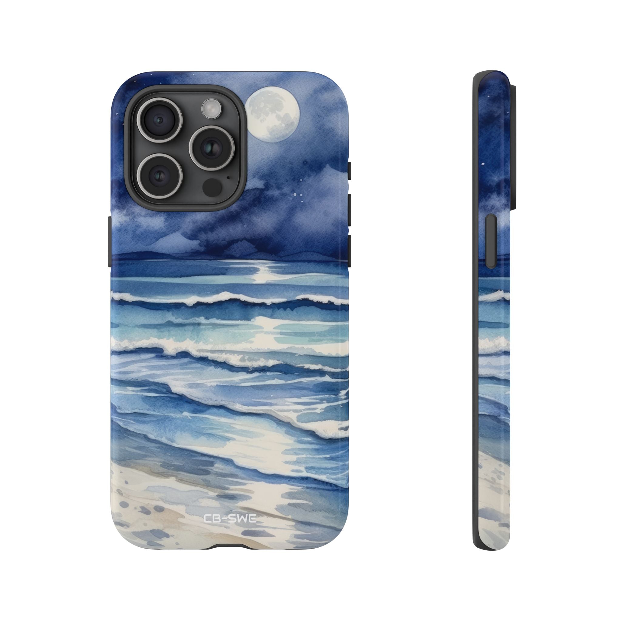 Moonlight Reflects Waves - iPhone Case