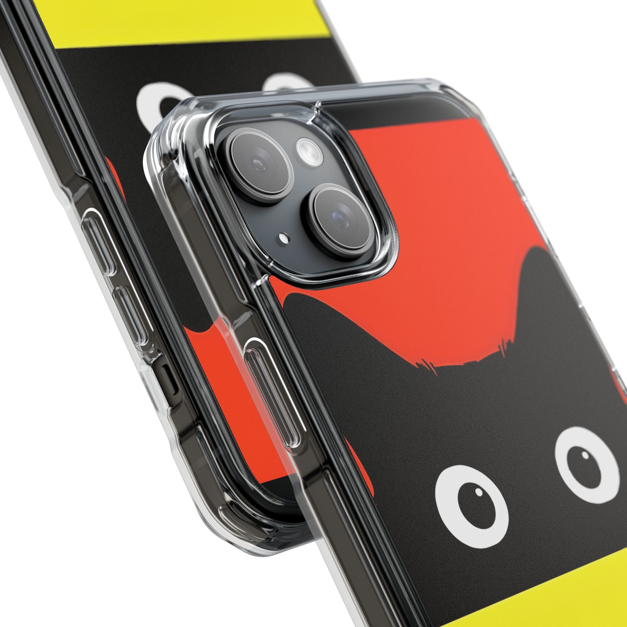 Peekaboo Cat Crimson iPhone 15 Plus Case - Impact