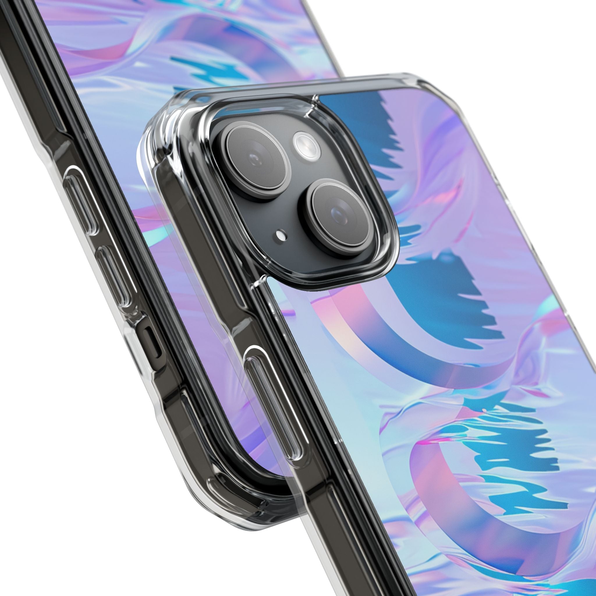 Iridescent Flowing Waves iPhone 15 - Impact Clear+