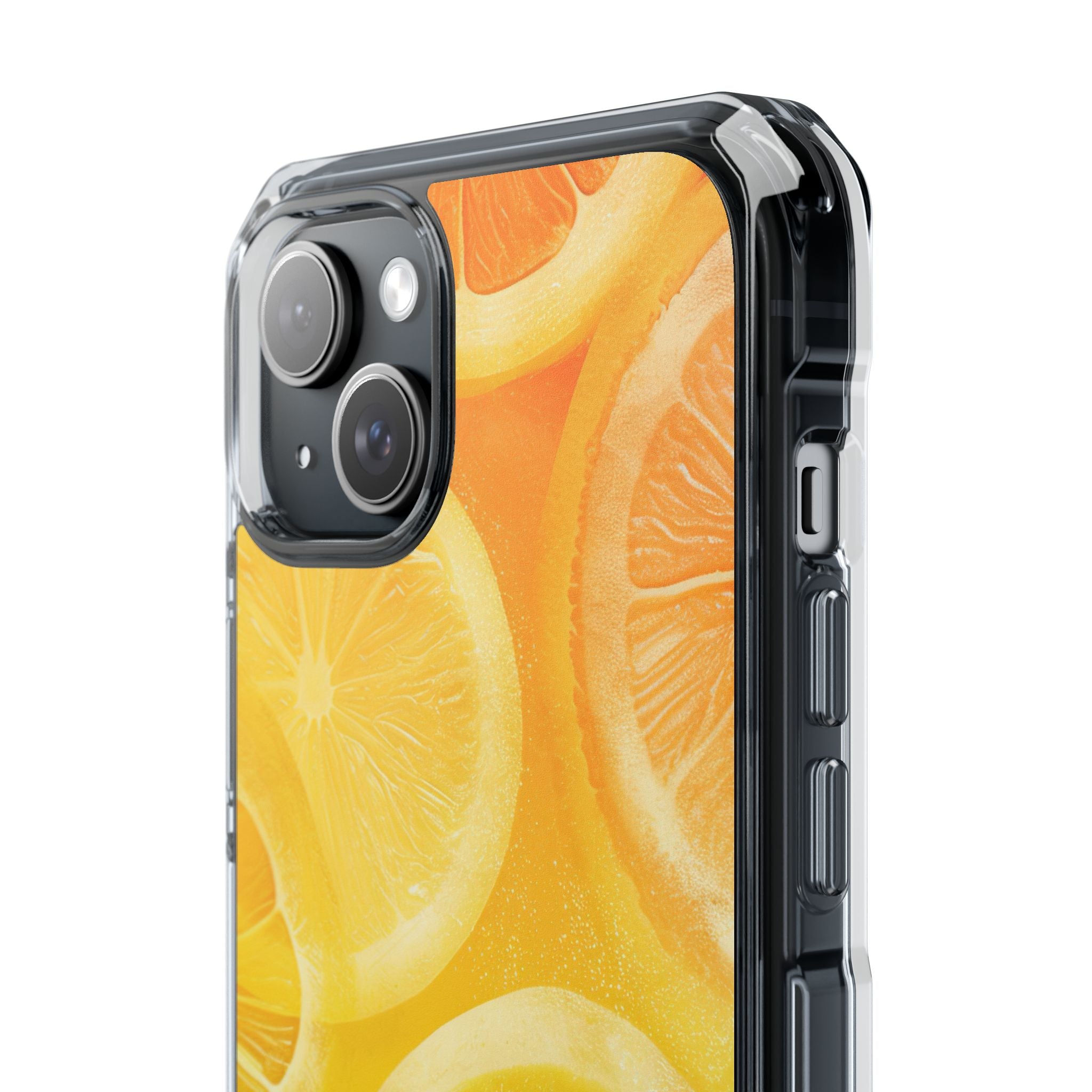 Citrus Splash Burst iPhone 15 - Impact Clear+