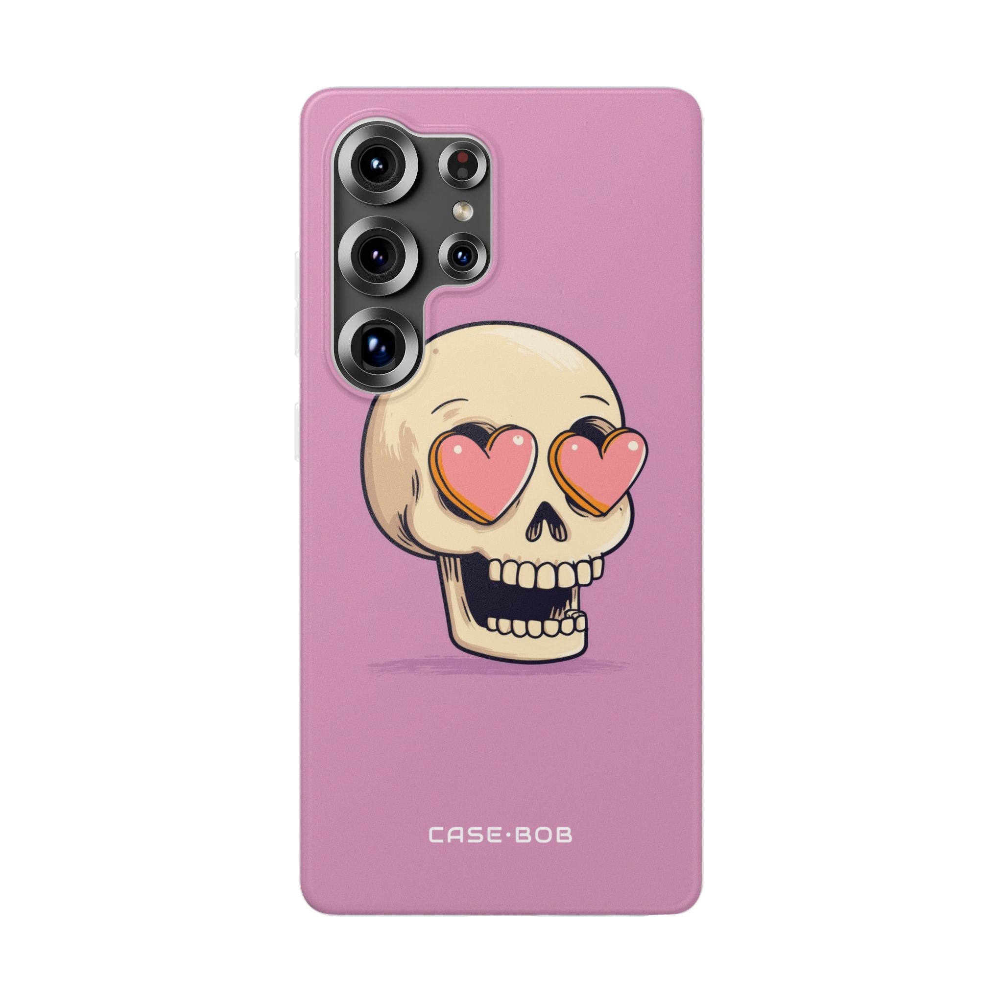 Heart Eyed Skull Samsung S25 Ultra Case - Soft