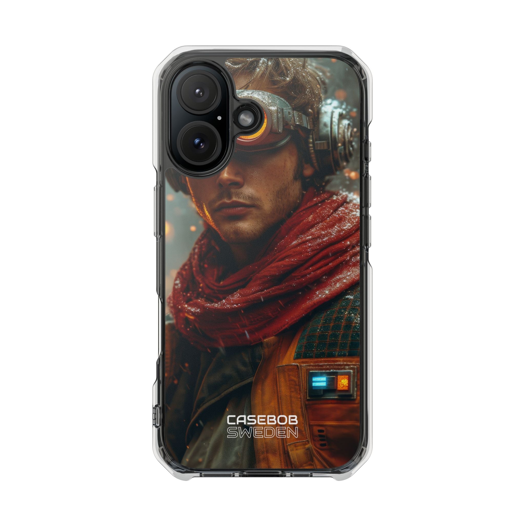Futuristic Steampunk Explorer iPhone 16 - Impact Clear+