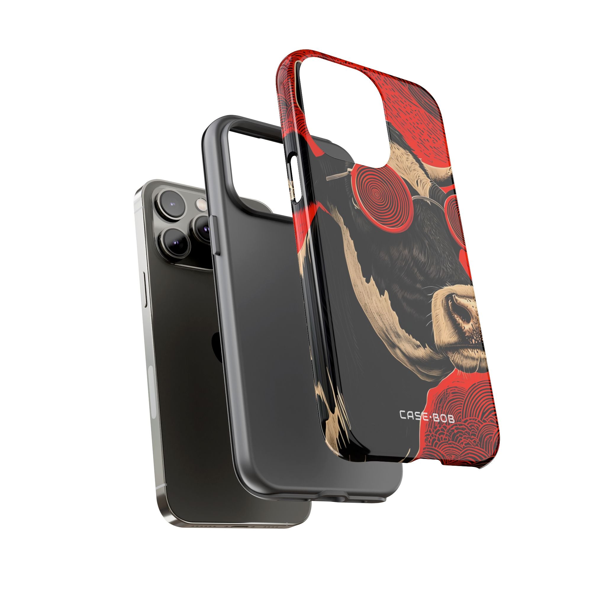 Hypnotic Cow iPhone 14 Pro Max Case - Tough