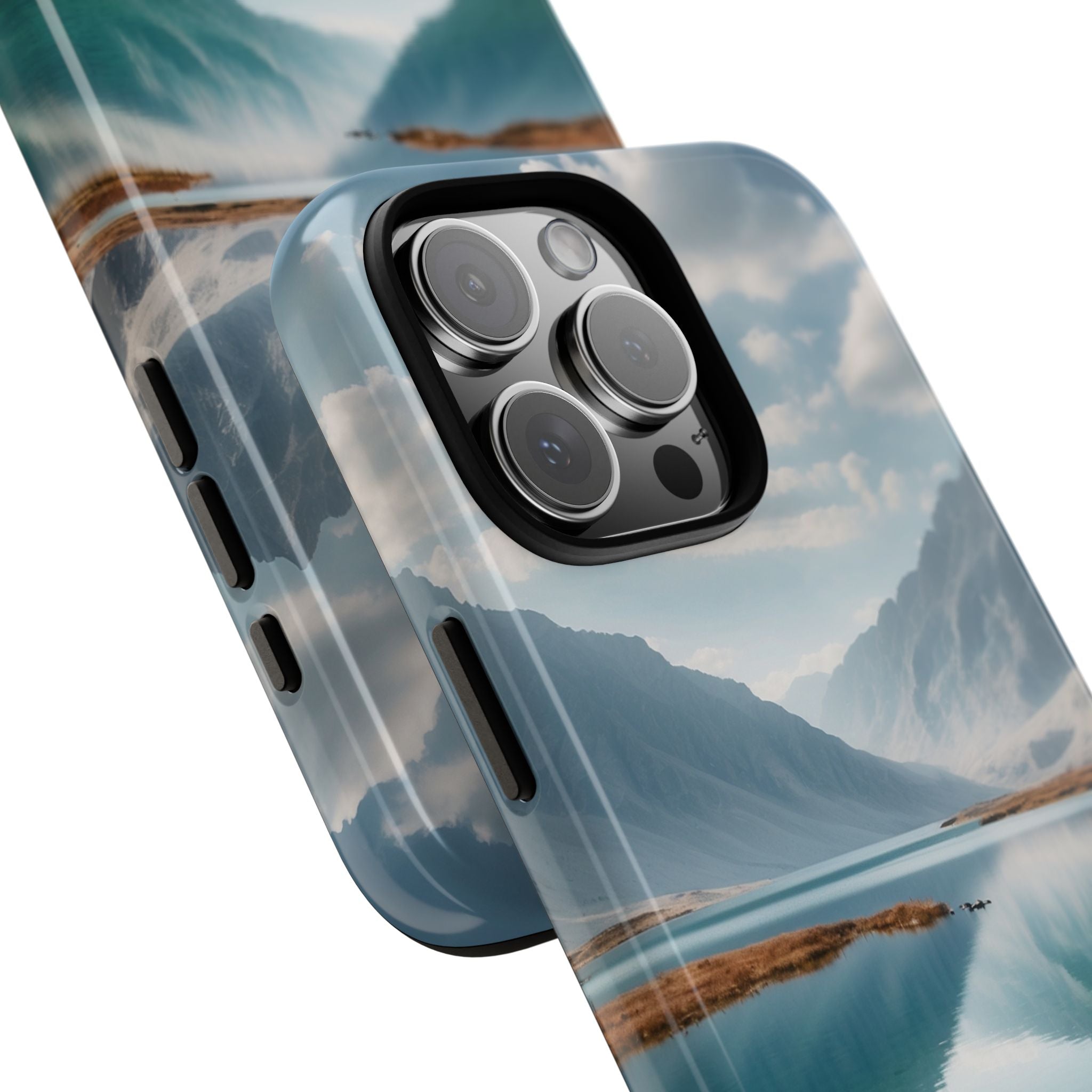 Mountain Reflections Swim - iPhone Case