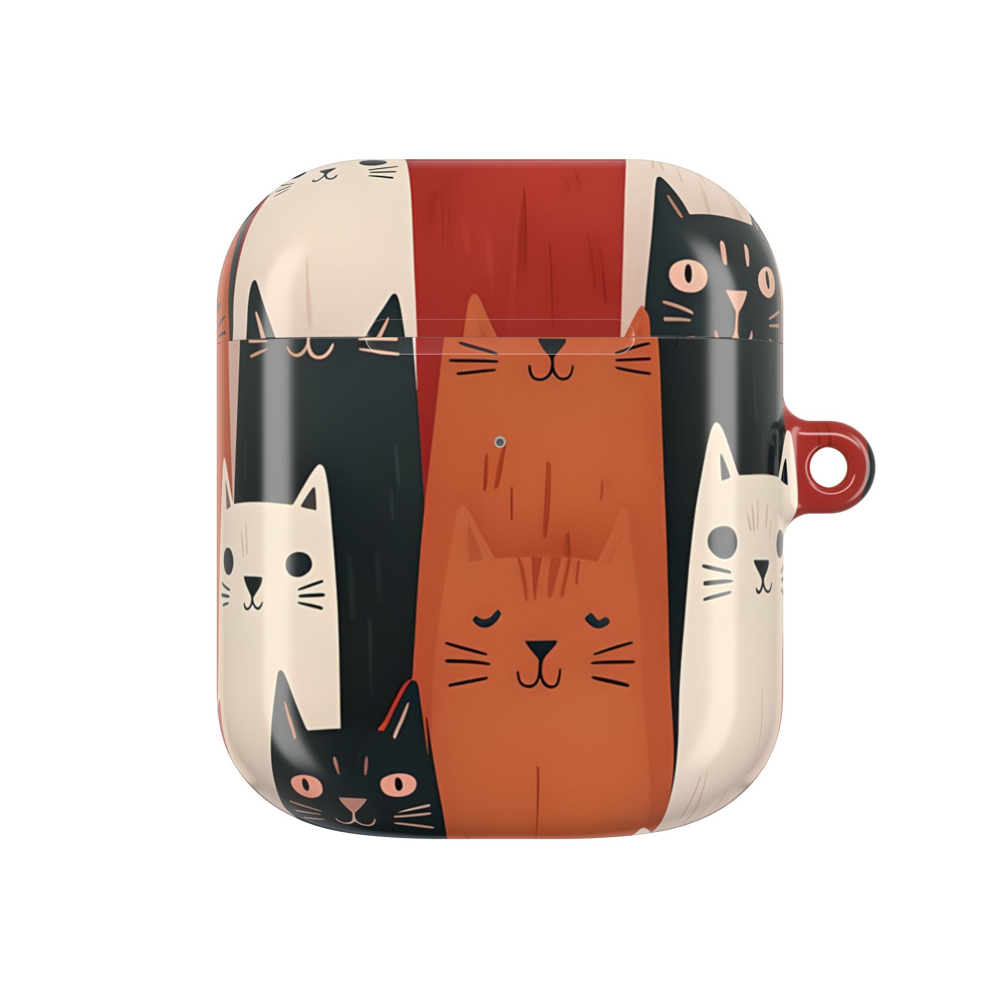 Cat Columns Orange - AirPods Case
