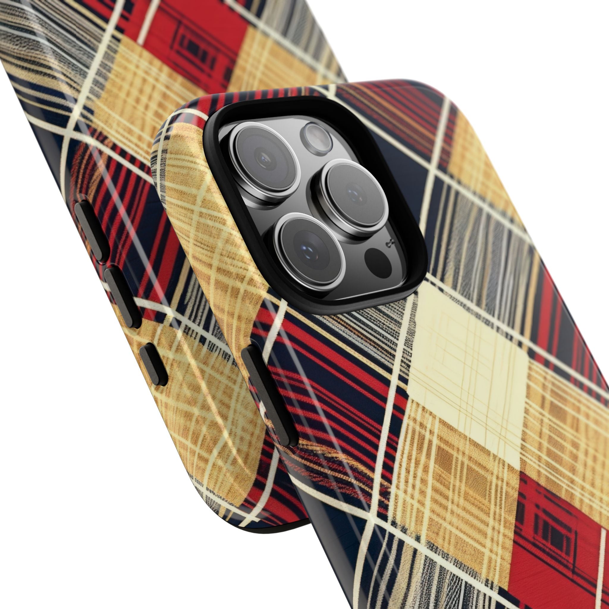 Plaid Diamond Tapestry iPhone 16 - Tough