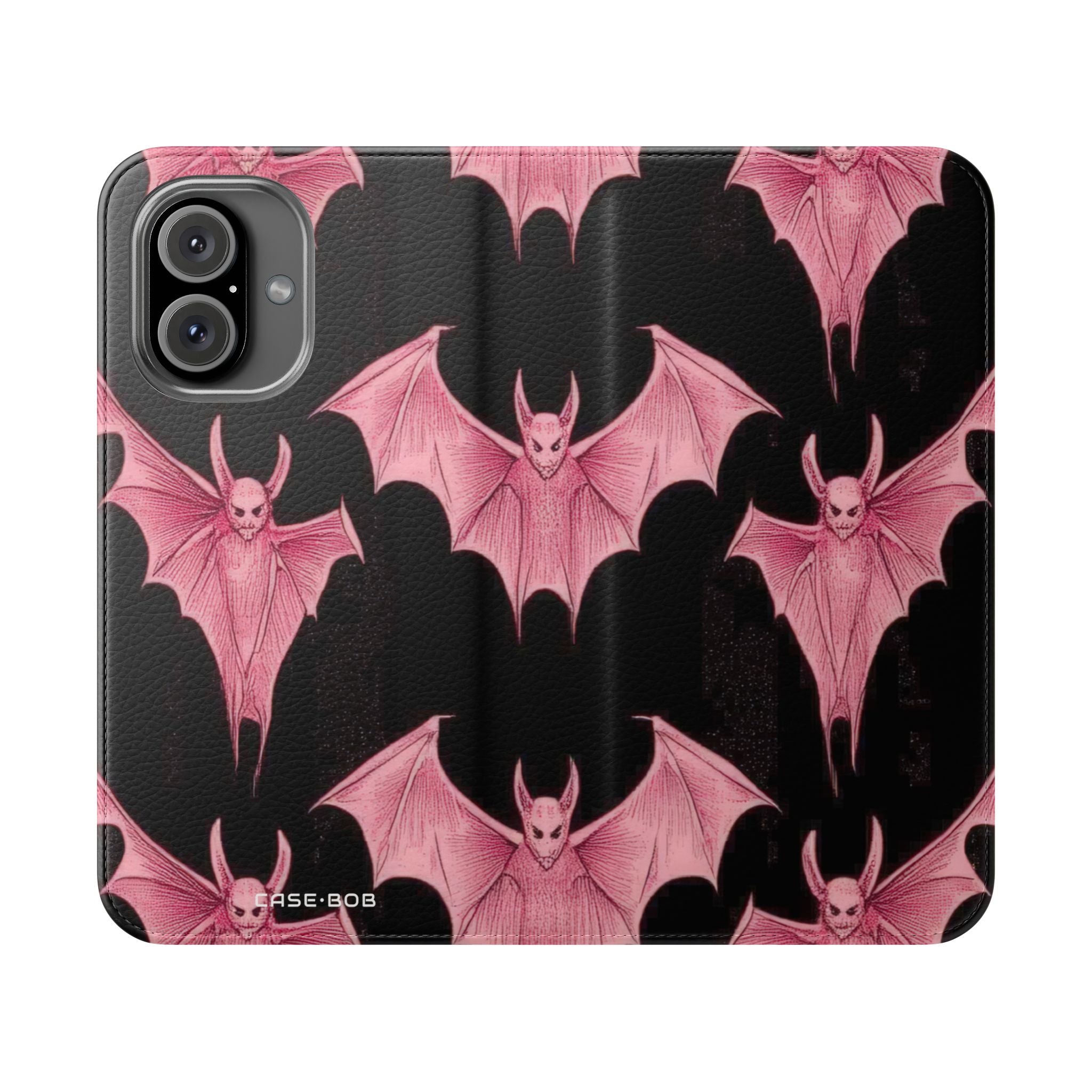 Pink Batwave - iPhone 16 Case - Wallet