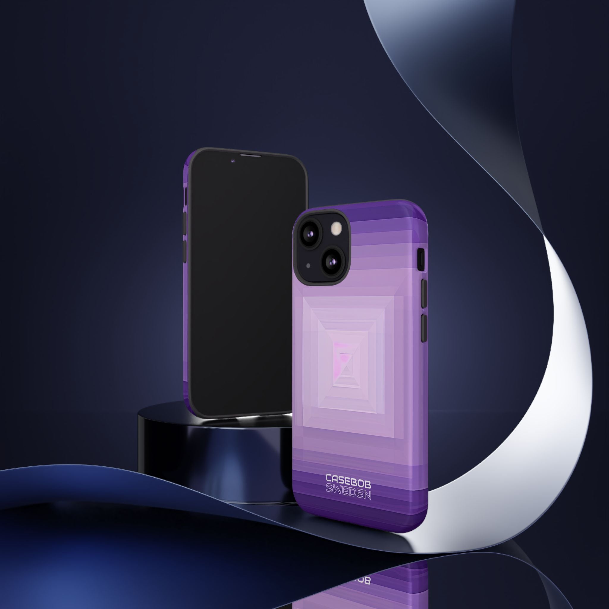 Purple Geometry Vortex iPhone 13 - Tough
