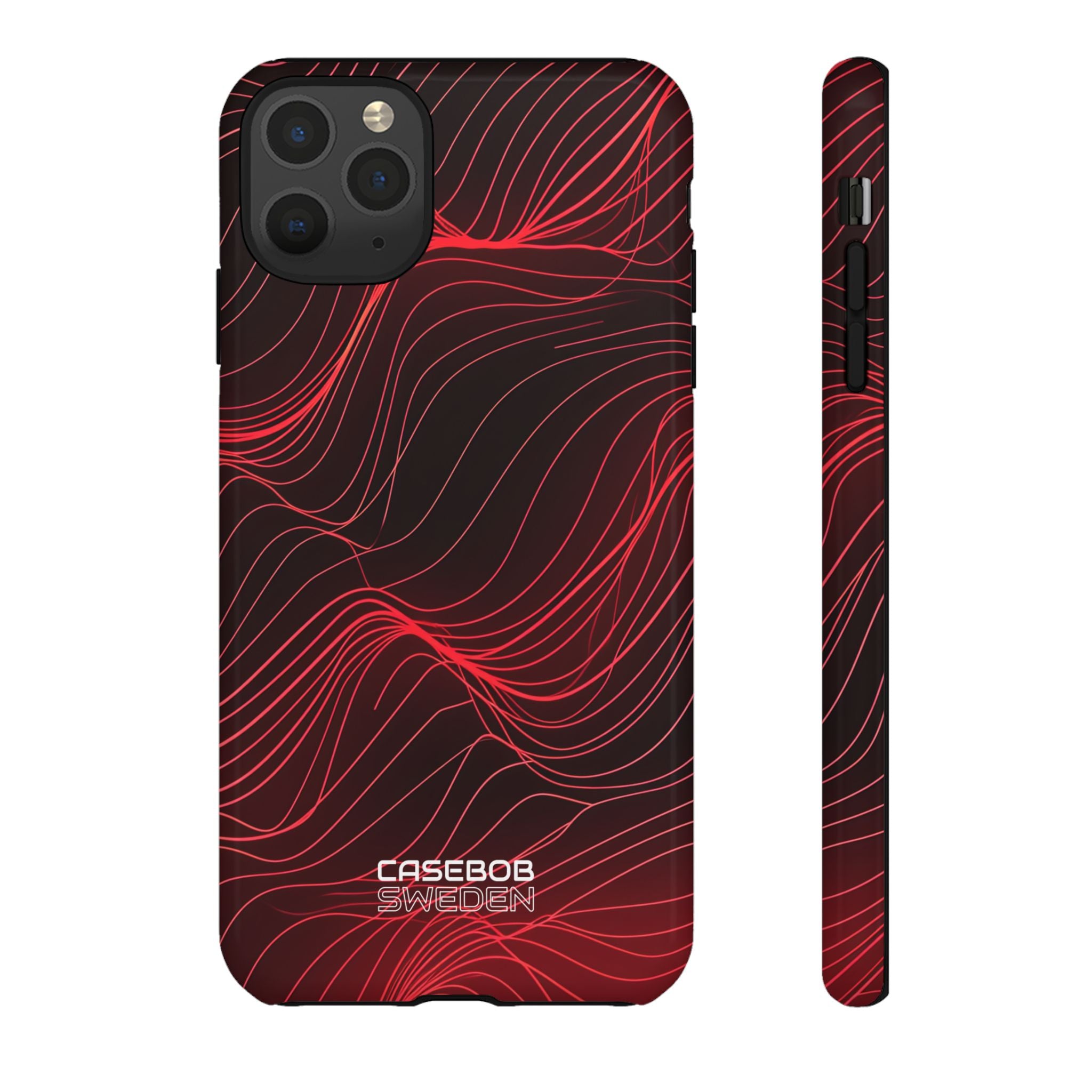 Crimson Waveform Flow iPhone 11 - Tough