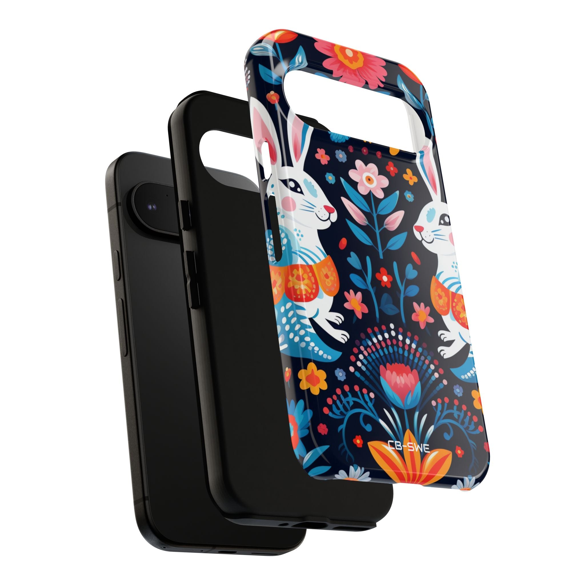 Bunnies Hop Flowers - Google Pixel Case