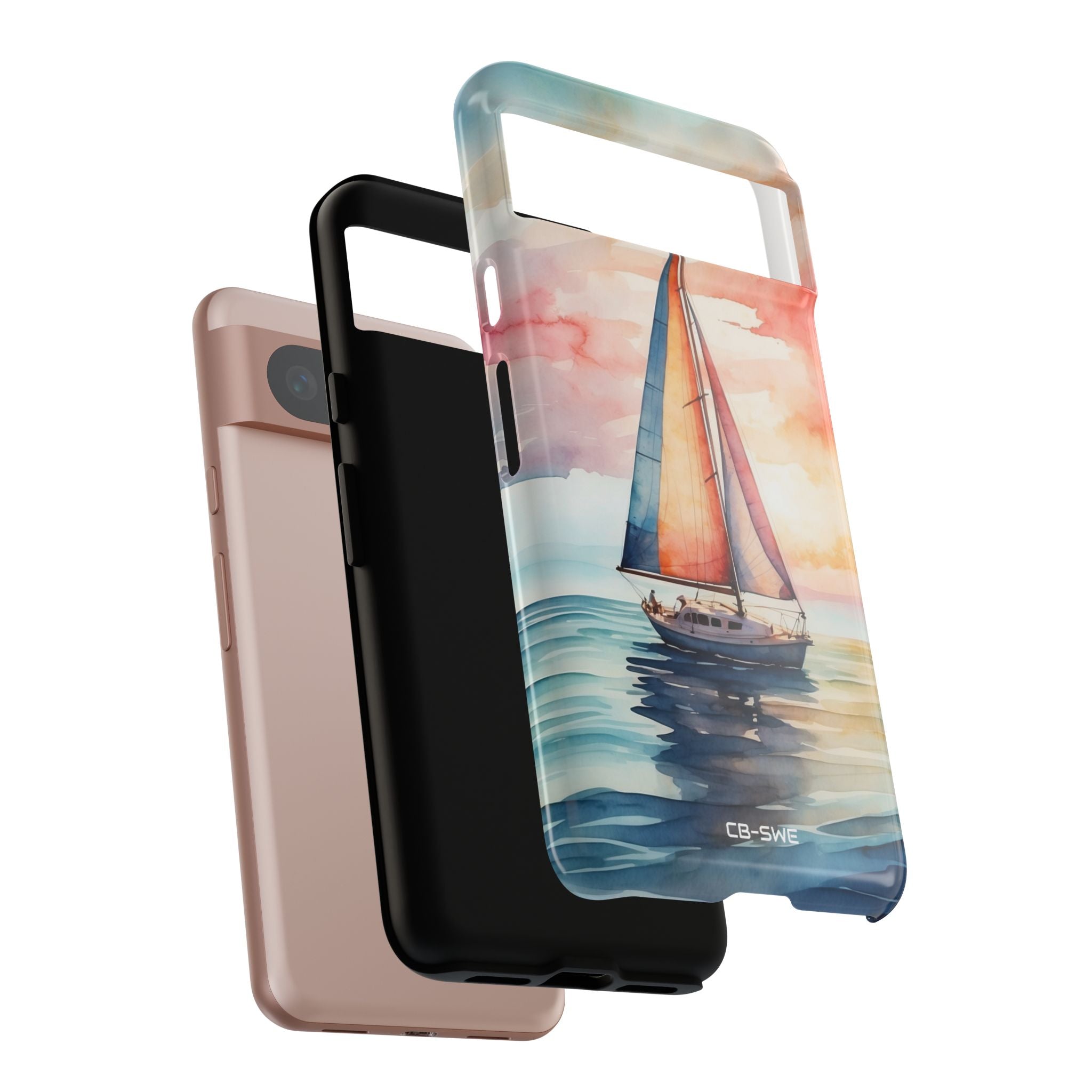 Sailboat Glides Calm - Google Pixel Case