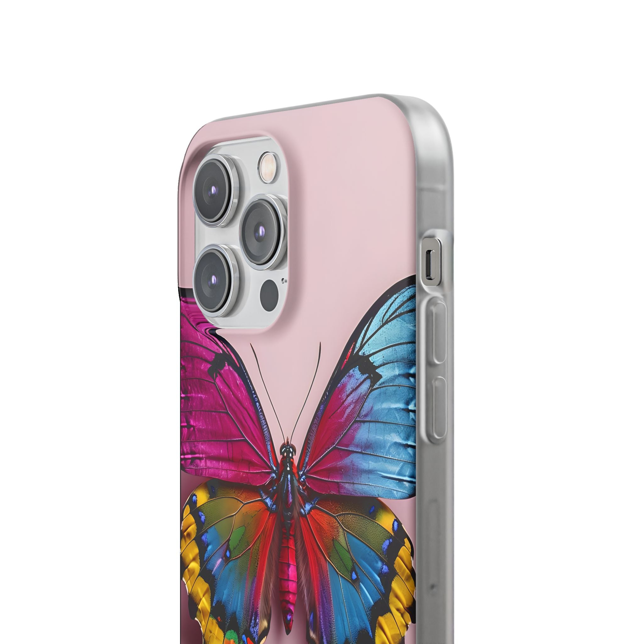 Vivid Butterfly iPhone 14 Pro Max Case - Soft