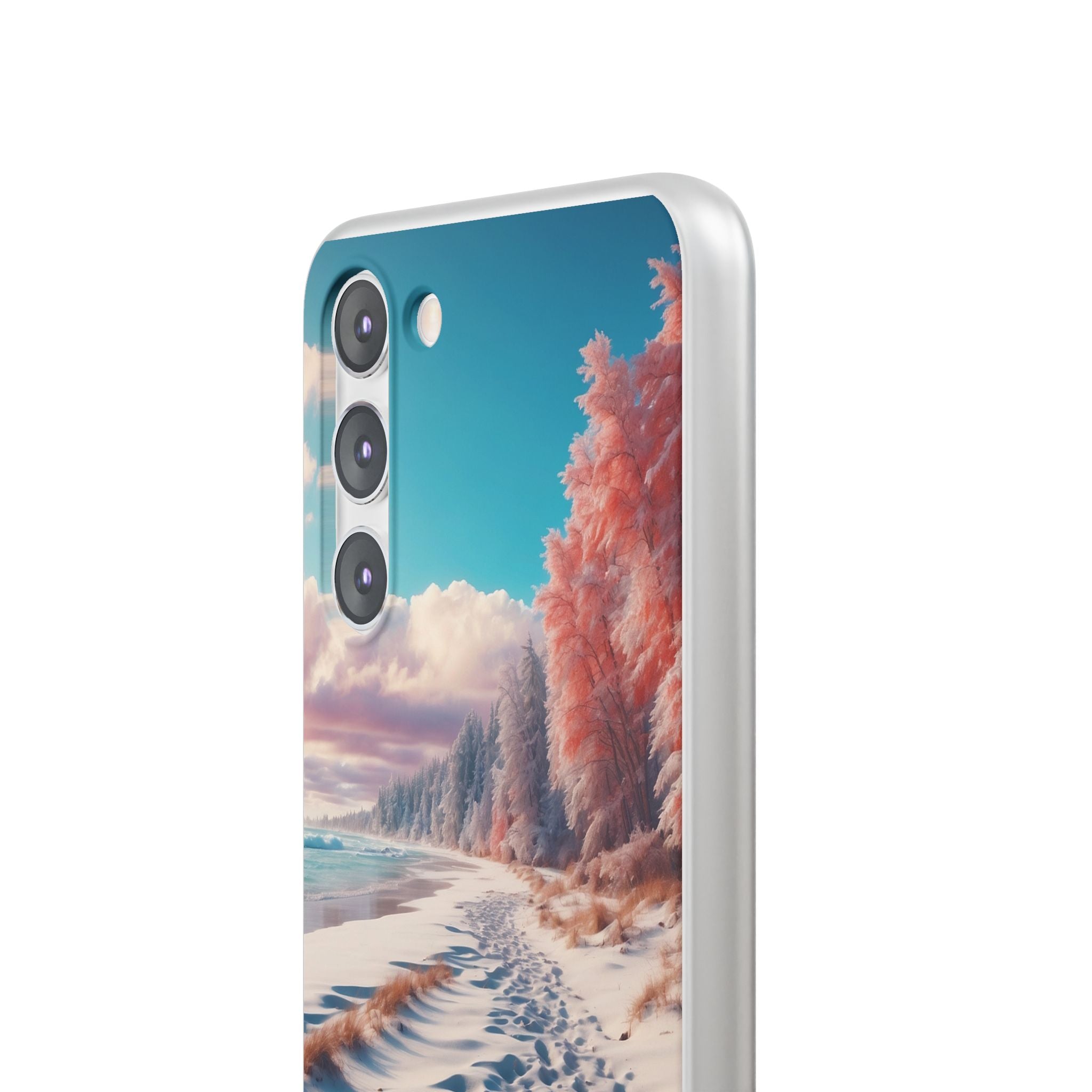 Snowy Footprints Samsung S23 Plus Case - Soft