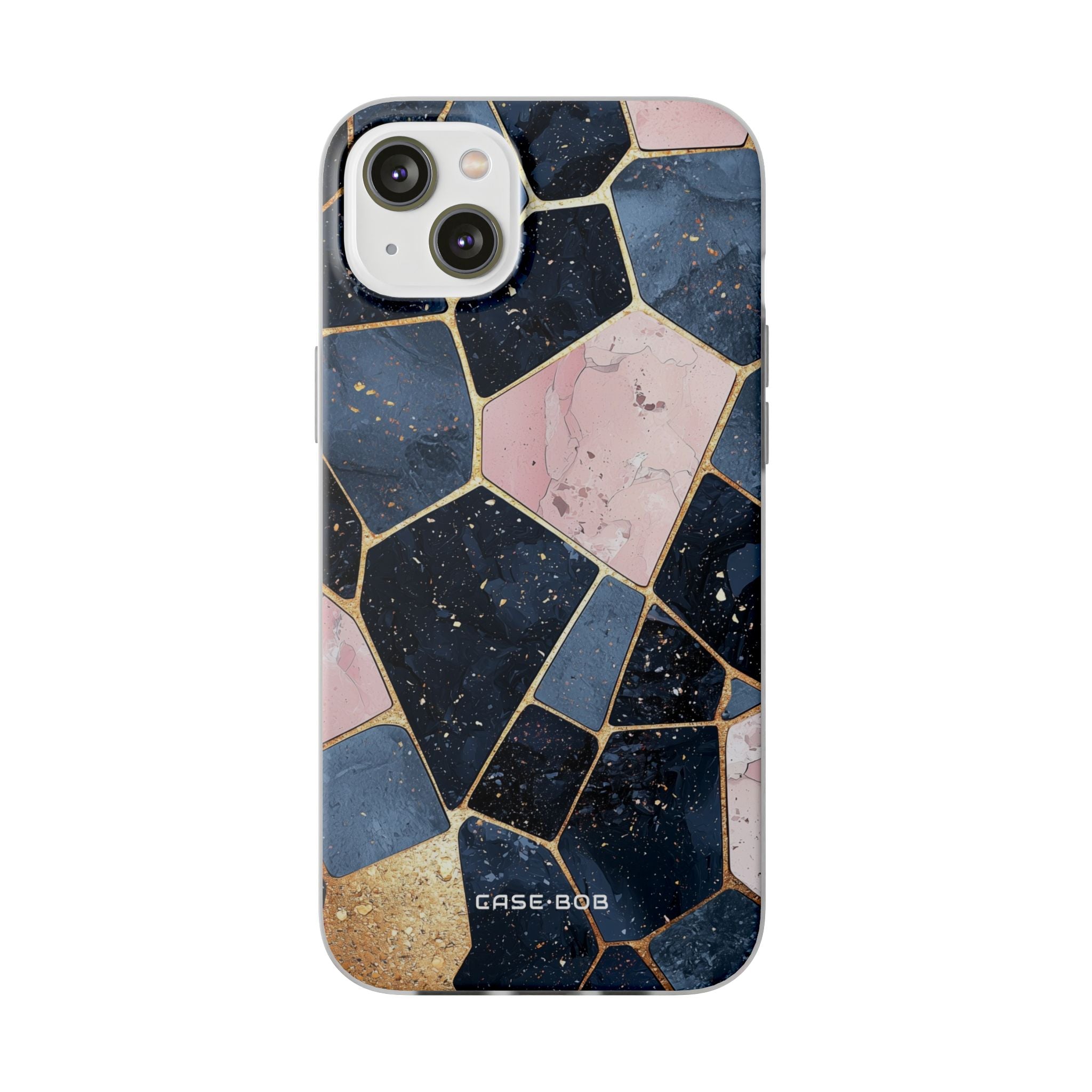 Golden Mosaic iPhone 14 Plus Case - Soft