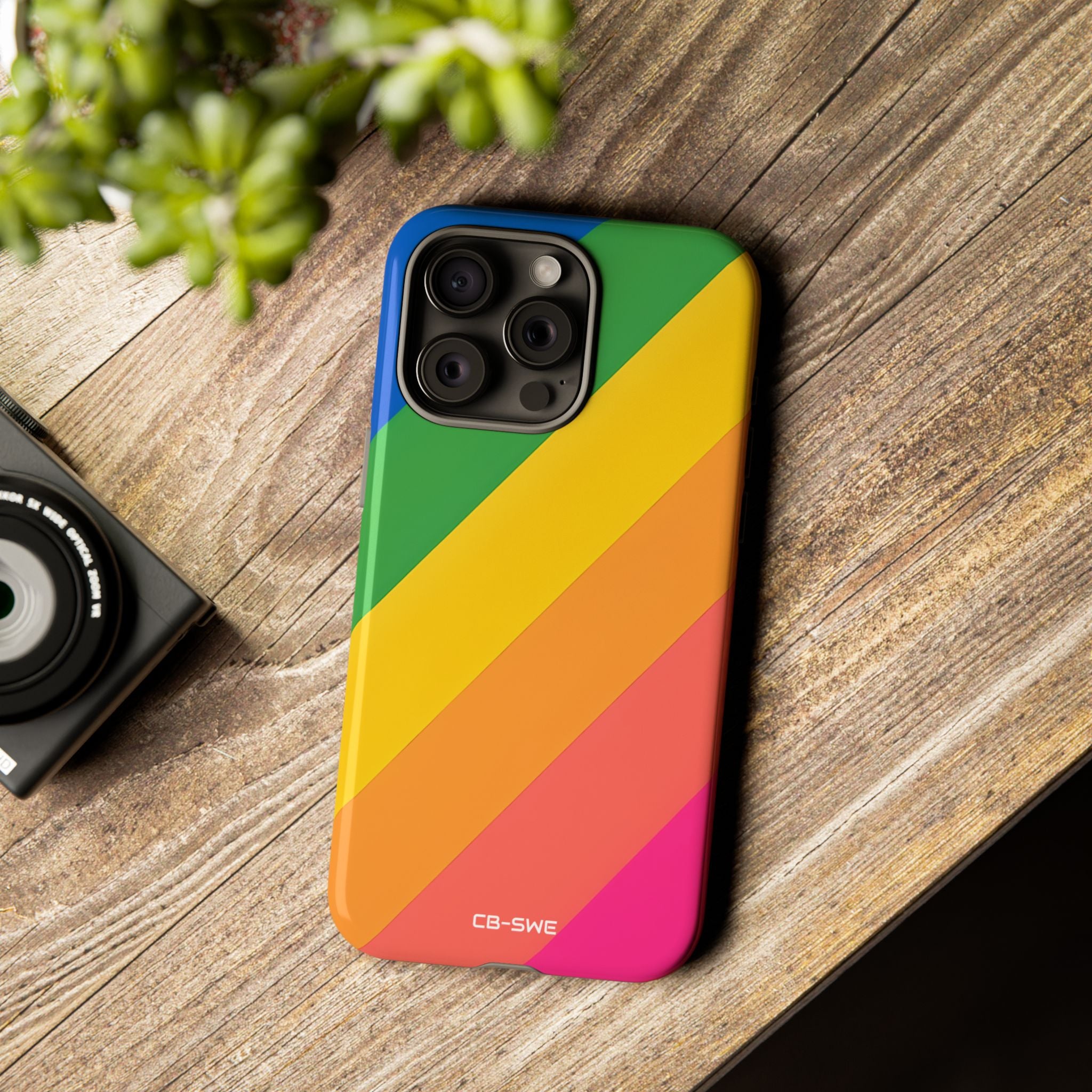 Vibrant Geometric Spectrum - iPhone Case