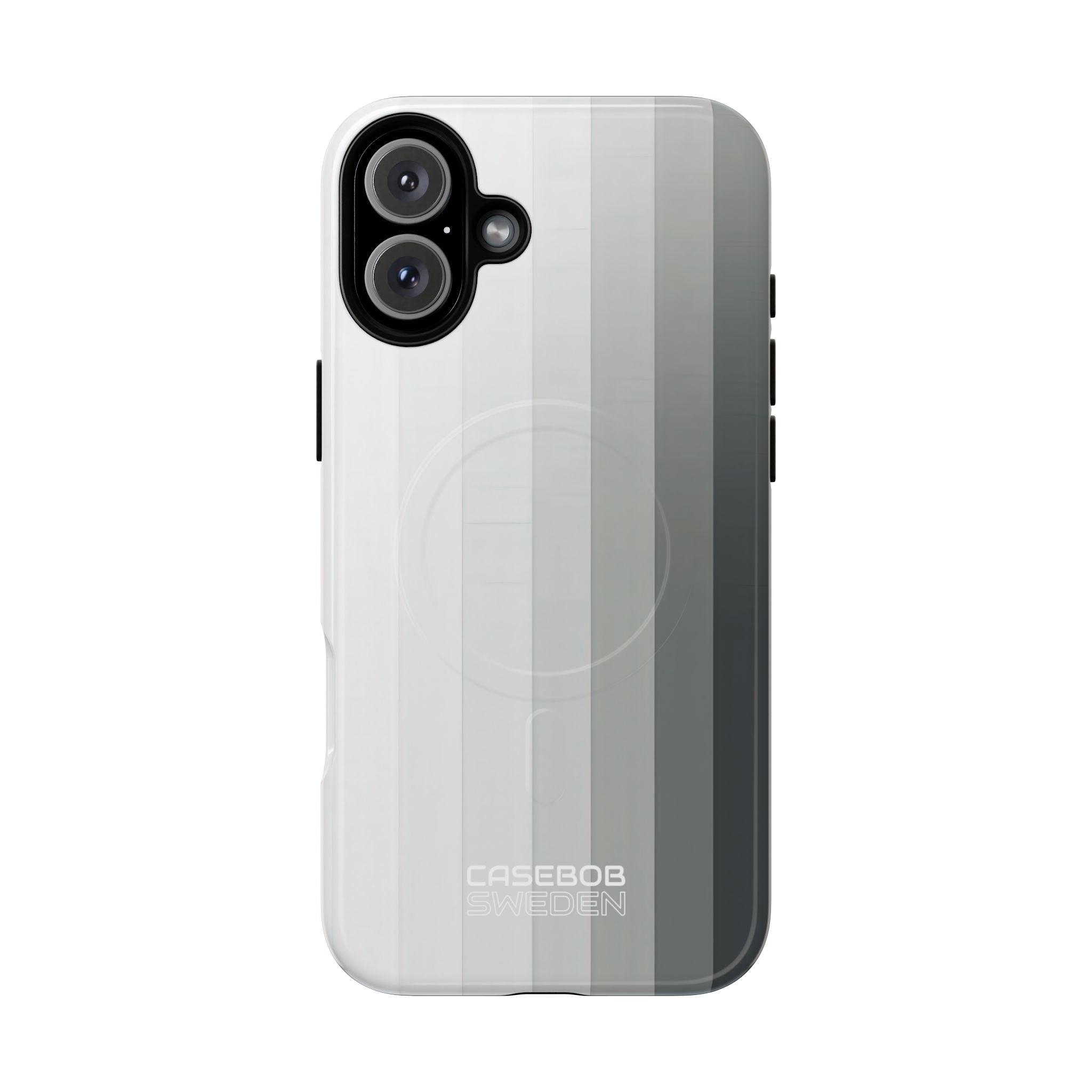 Silver Gradient Stripes iPhone 16 - Tough+