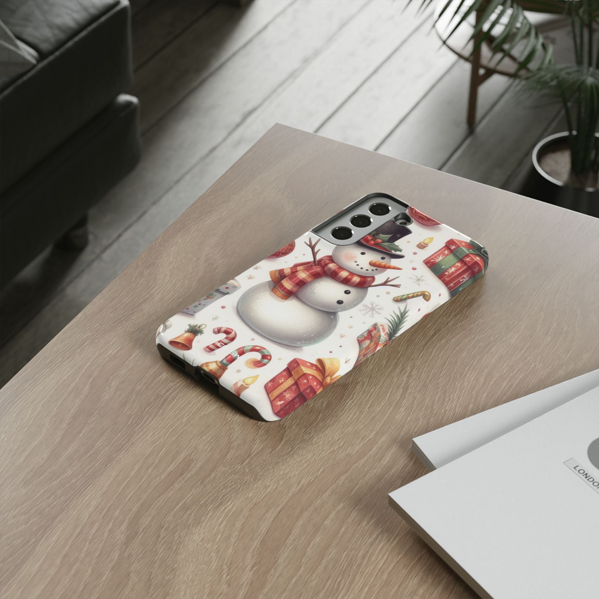 Snowman Wears Scarf - Samsung Case