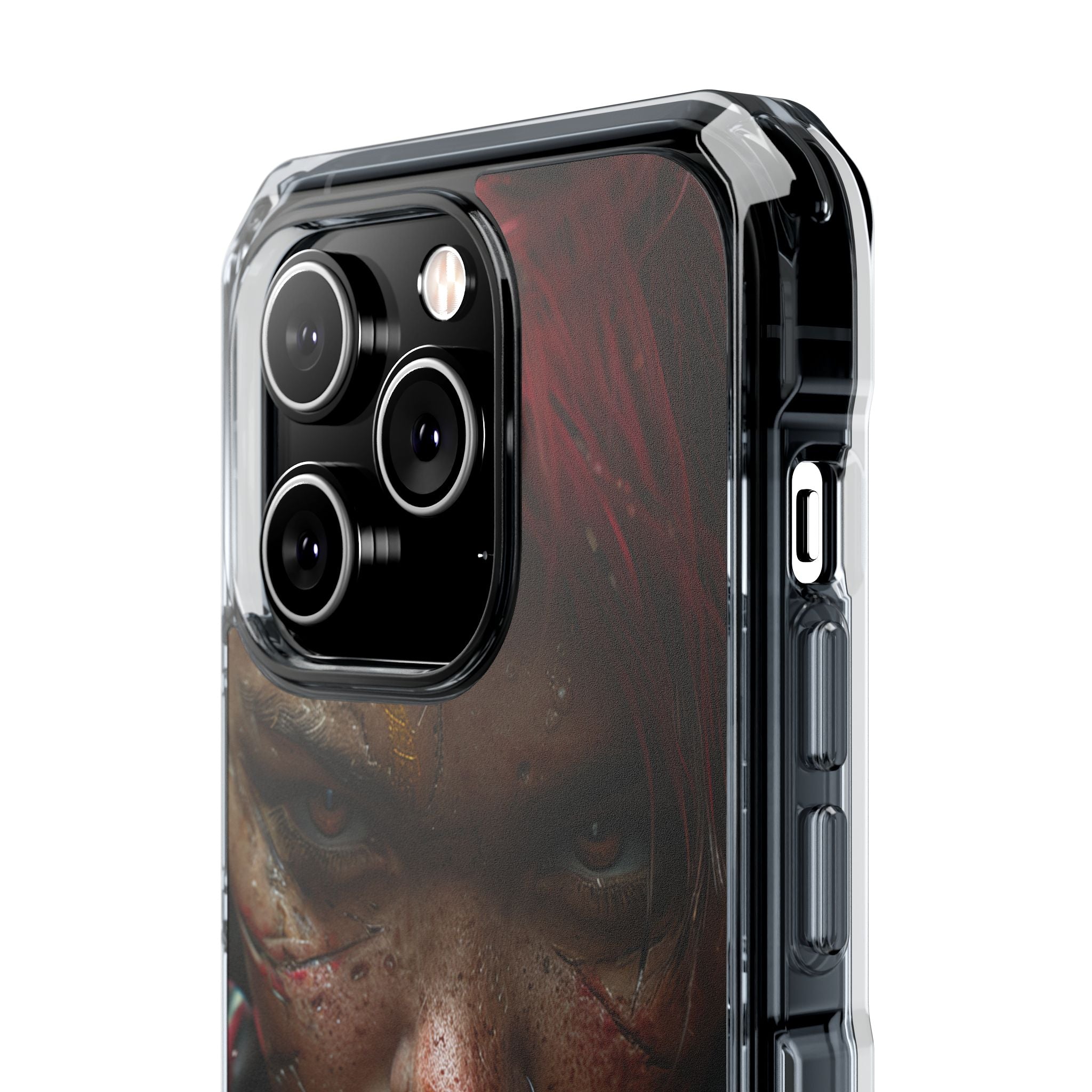 Cyberpunk Rebel Portrait iPhone 14 - Impact Clear+