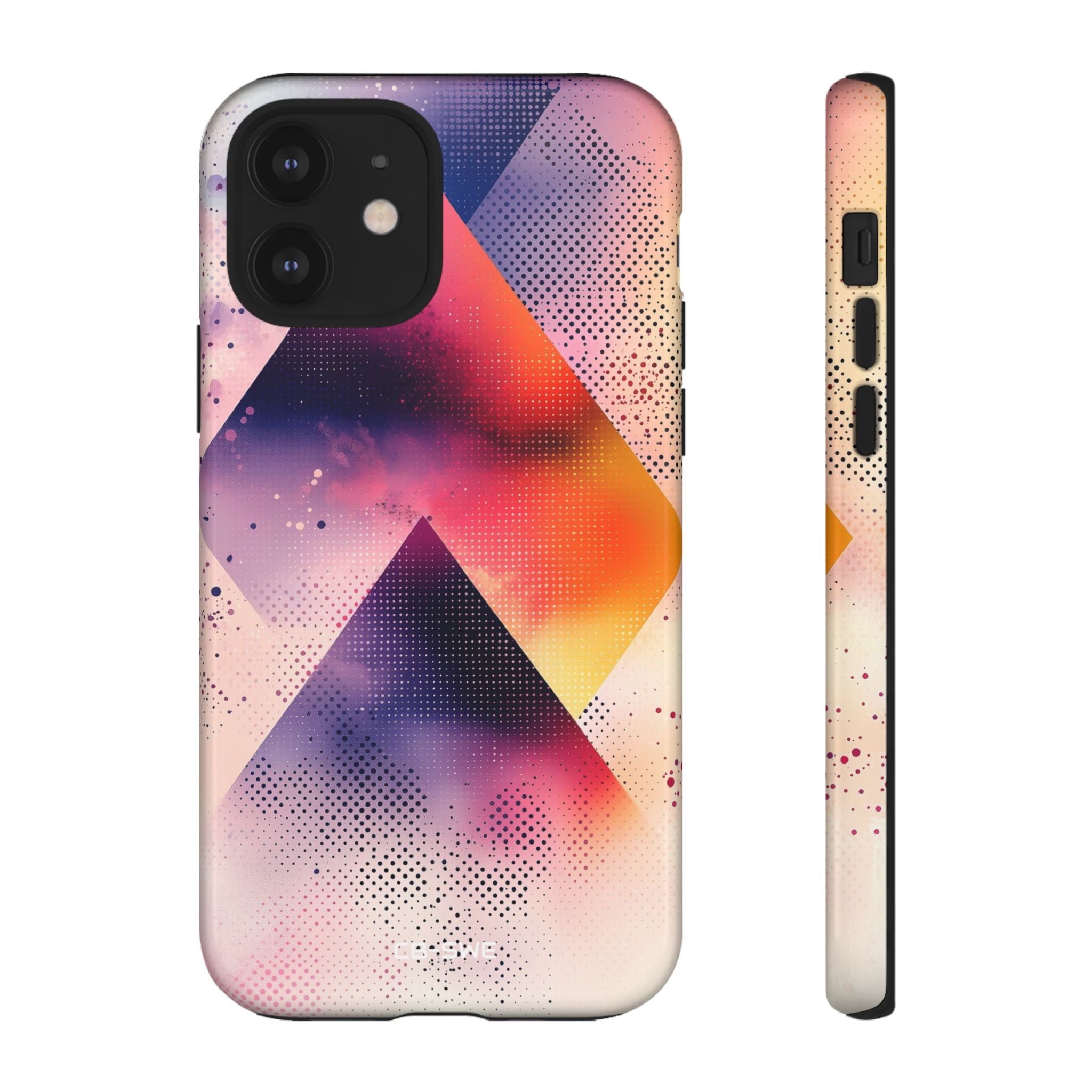 Vivid Triangles Ascend - iPhone Case
