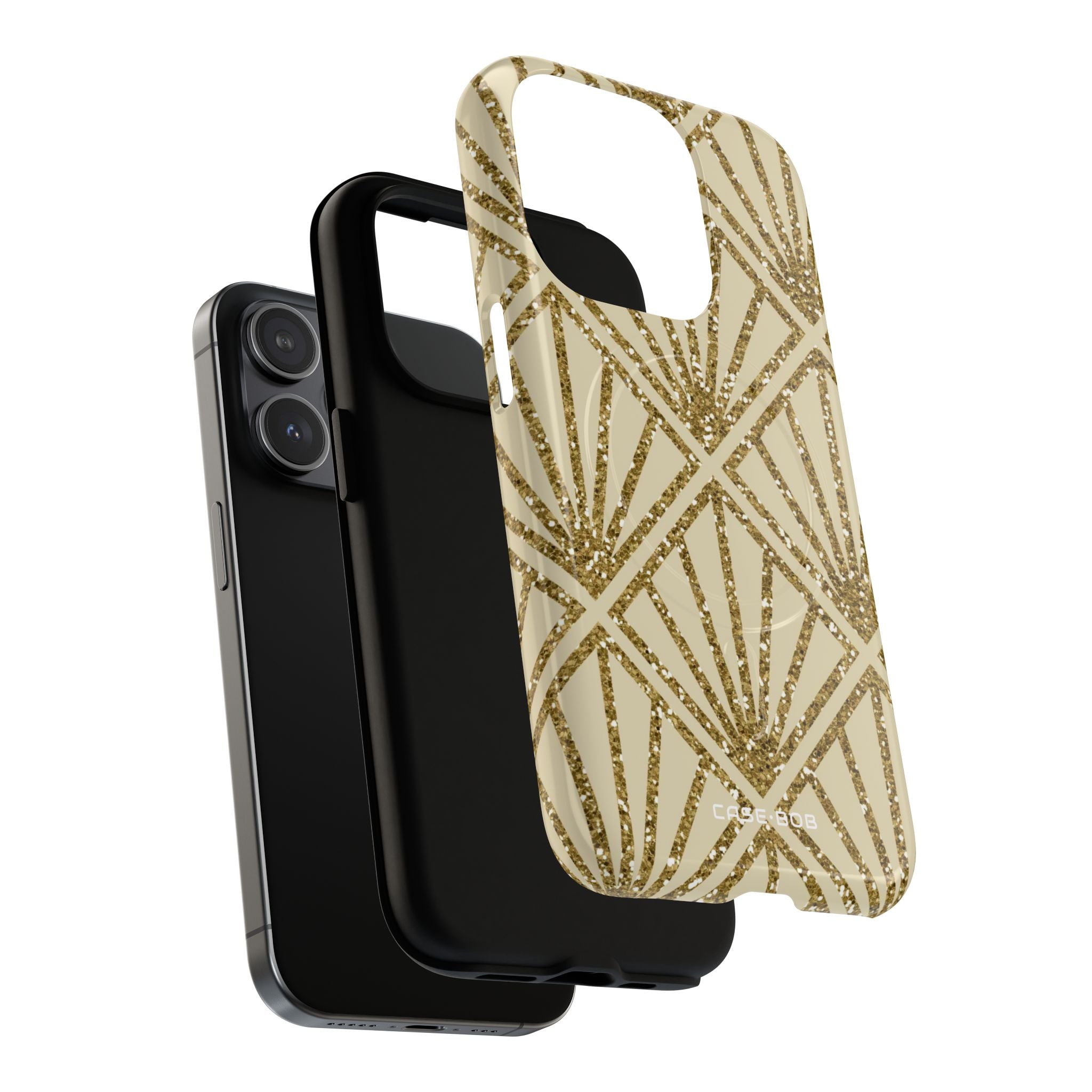 Gold Diamond Radiance iPhone 15 Pro Case - Tough+